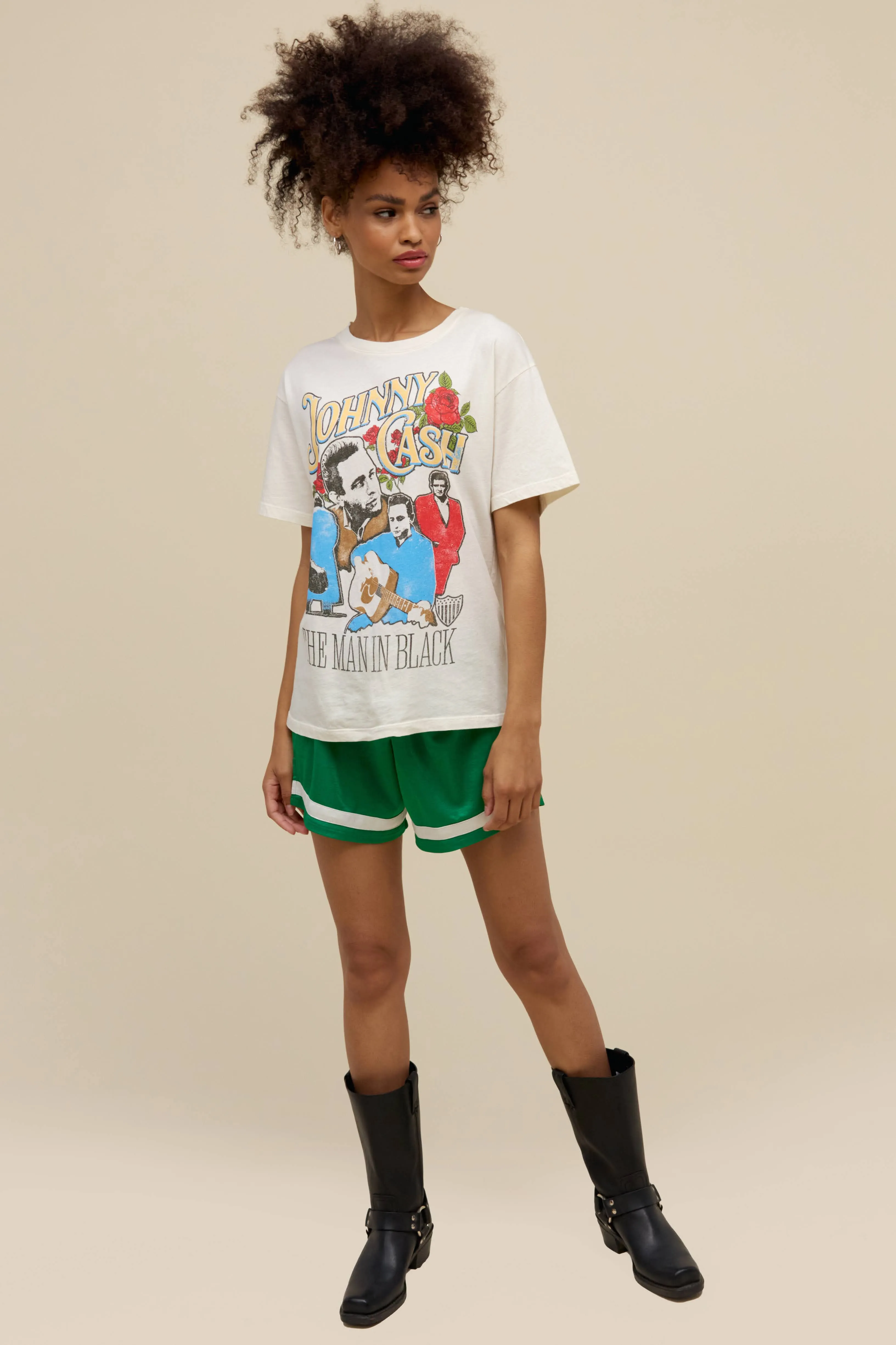 Johnny Cash A Man Comes Around Boyfriend Tee sold by Daydreamer product image thumbnail 3