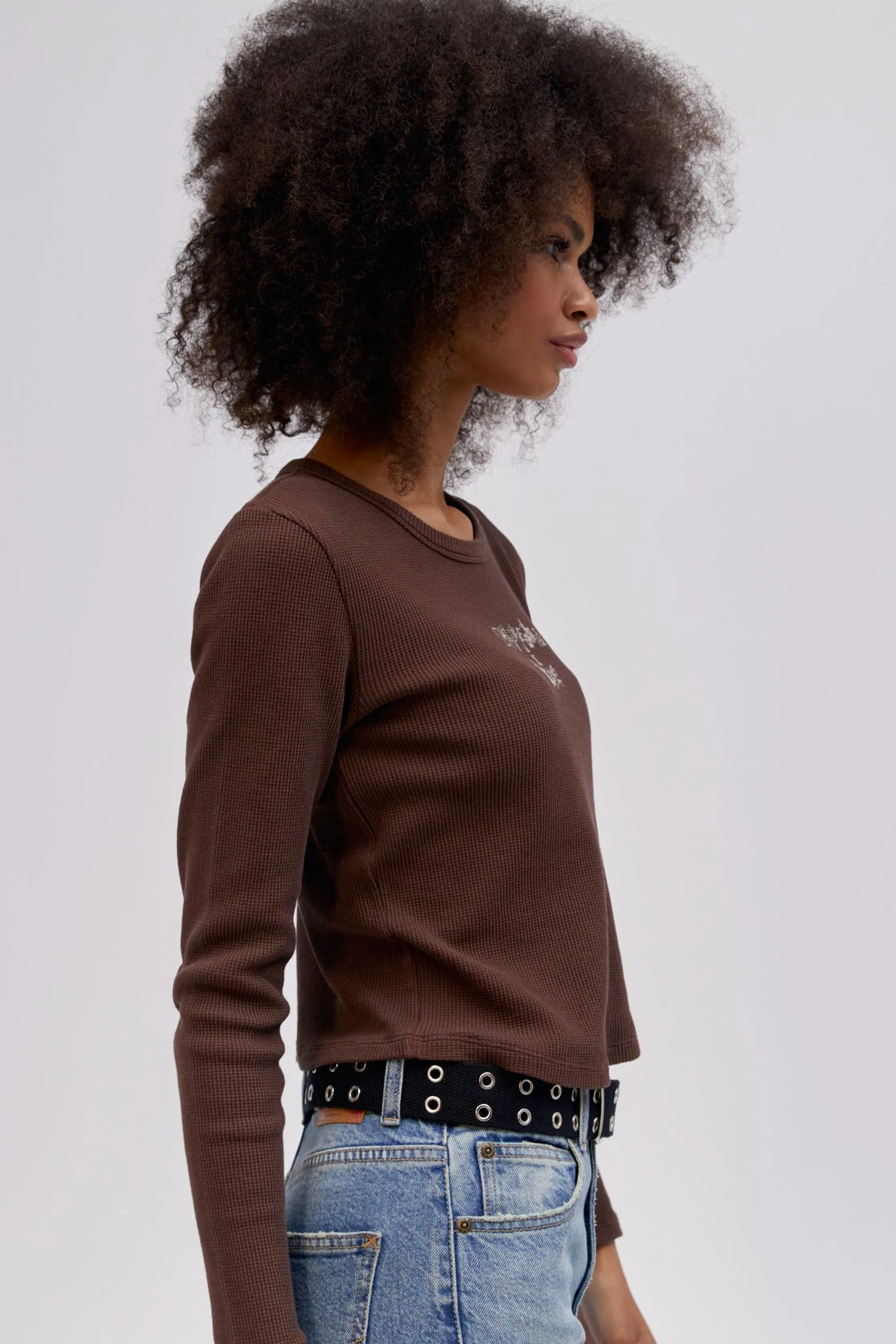 Lee x Daydreamer 90's Shrunken Thermal in Coffee sold by Daydreamer product image thumbnail 5