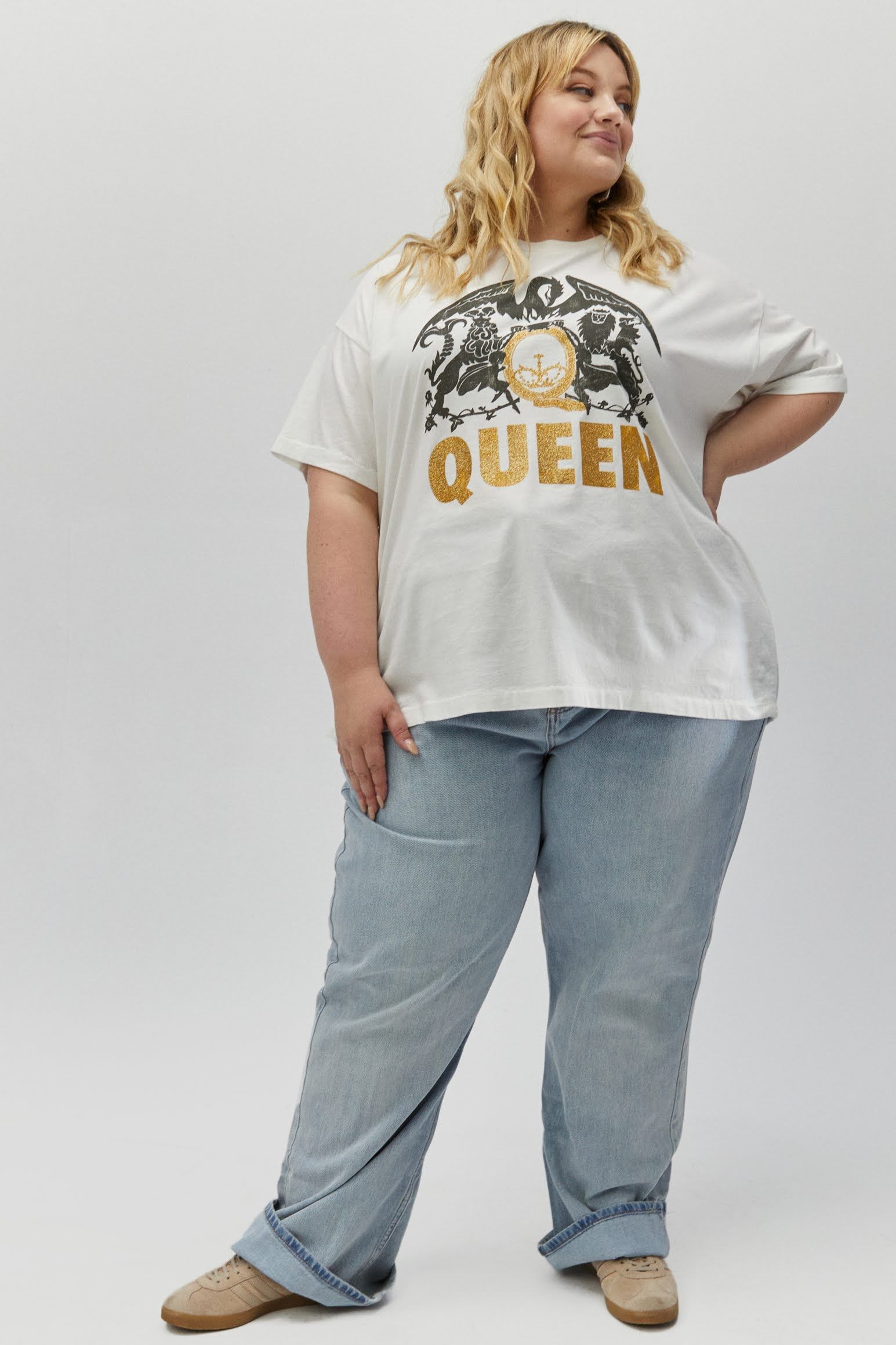 Queen Glitter Crest Merch Tee ES sold by Daydreamer