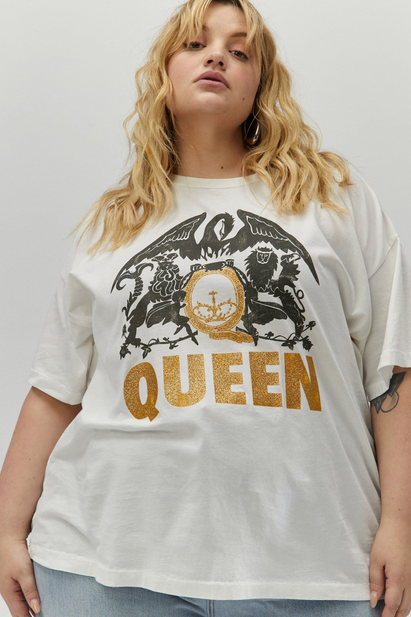 Queen Glitter Crest Merch Tee ES sold by Daydreamer product image thumbnail 3