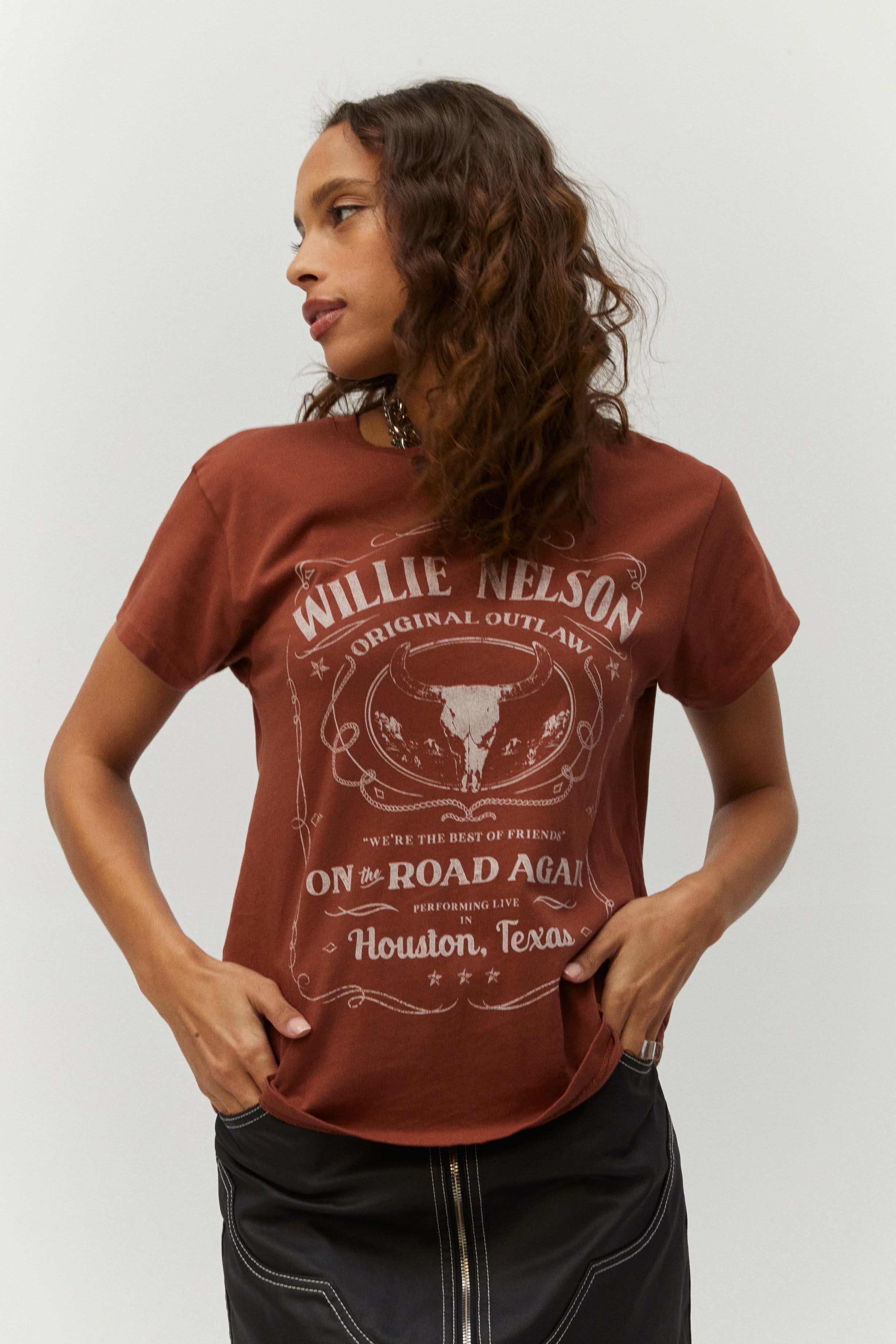 Willie Nelson Whiskey Label Tour Tee sold by Daydreamer