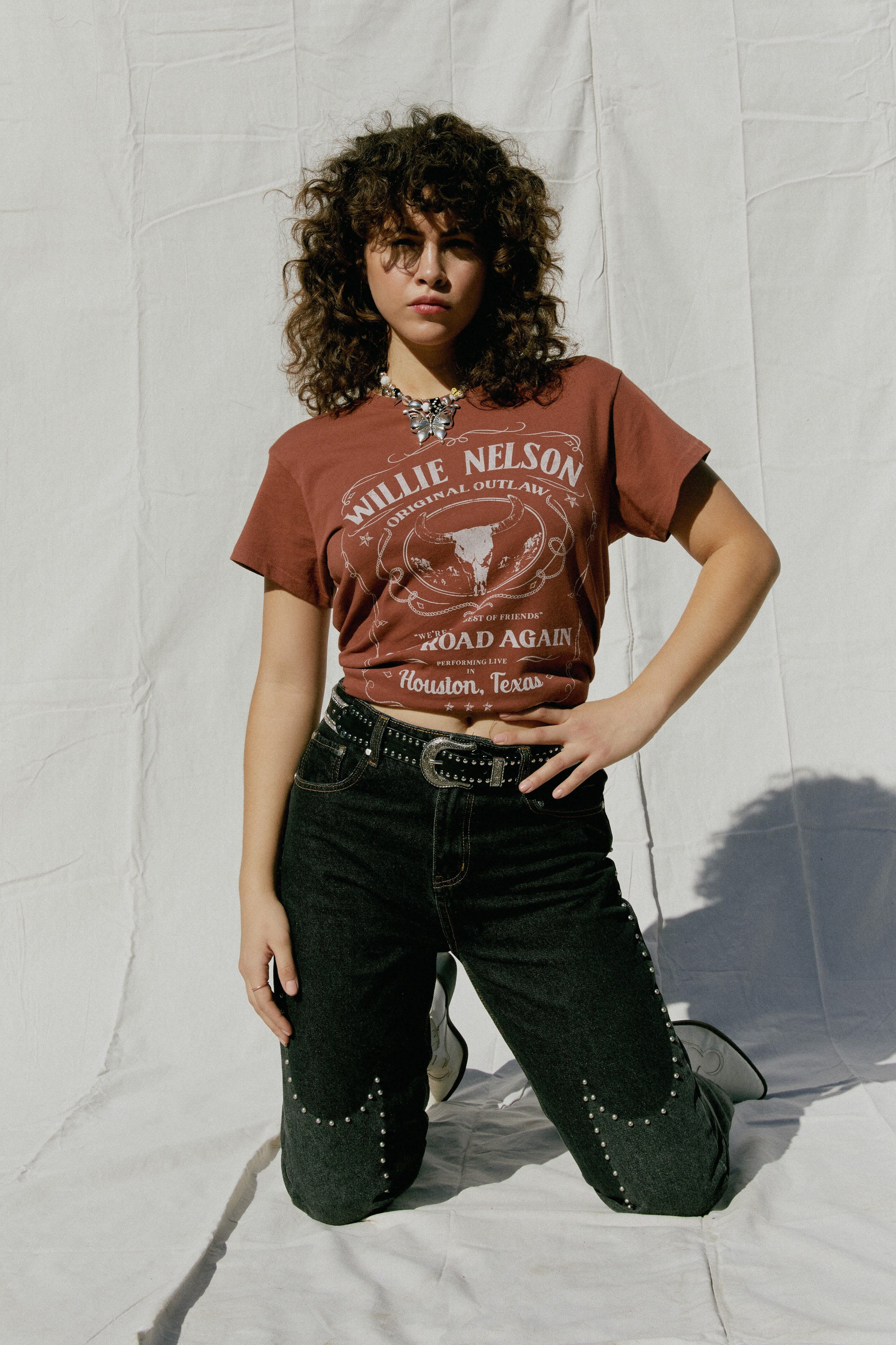 Willie Nelson Whiskey Label Tour Tee sold by Daydreamer product image thumbnail 4