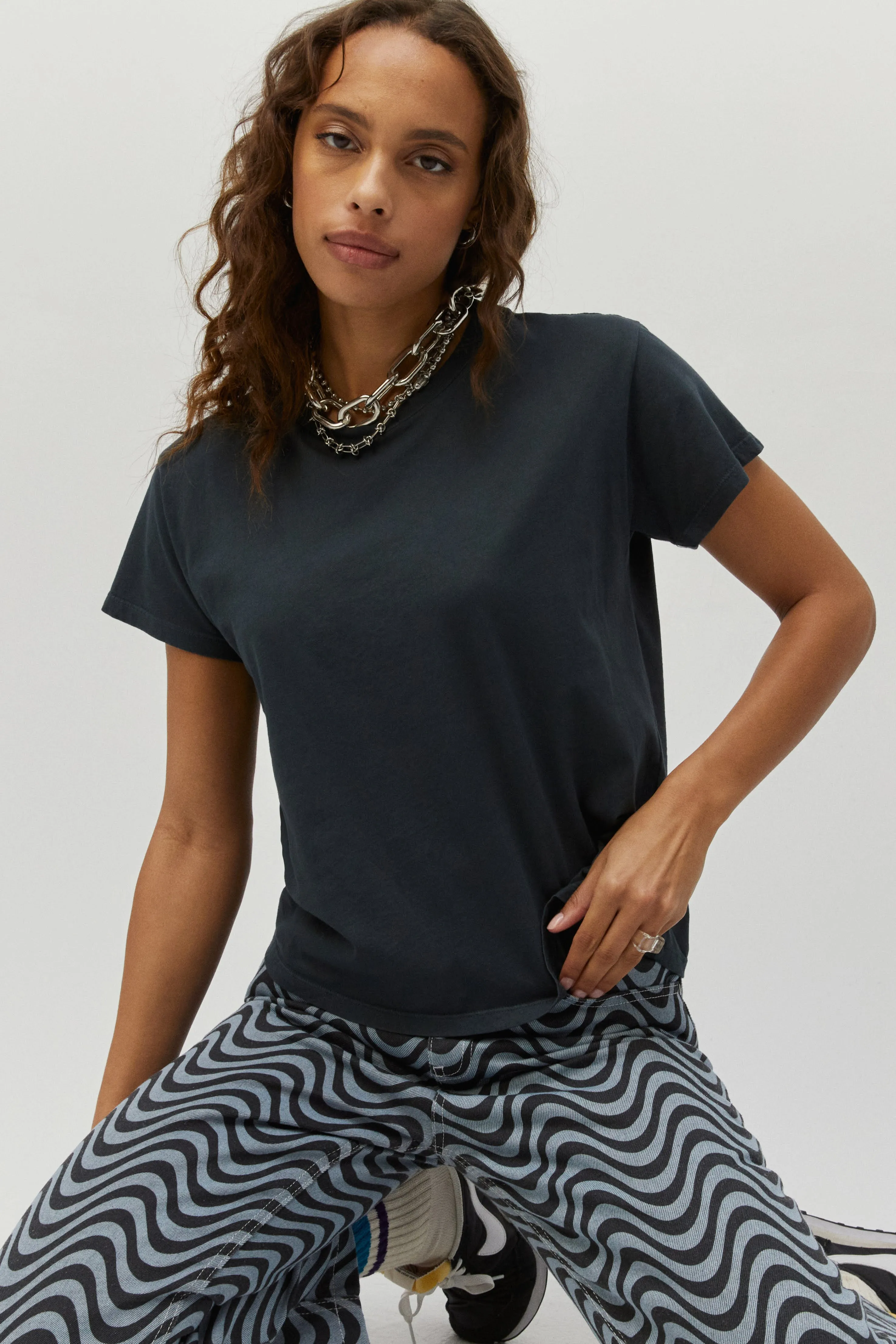 Solid Solo Tee in Vintage Black sold by Daydreamer product image thumbnail 3