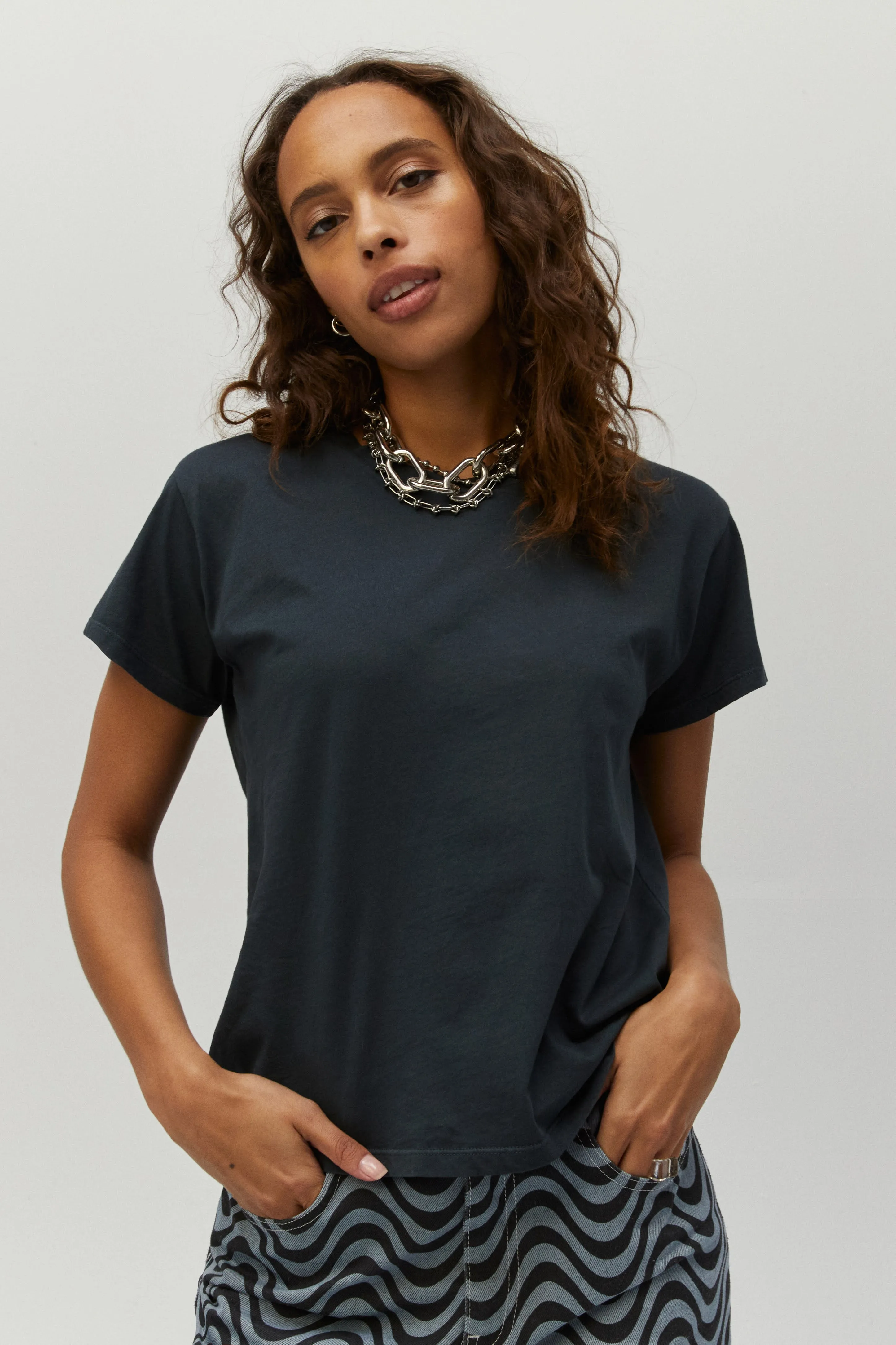 Solid Solo Tee in Vintage Black sold by Daydreamer product image thumbnail 4