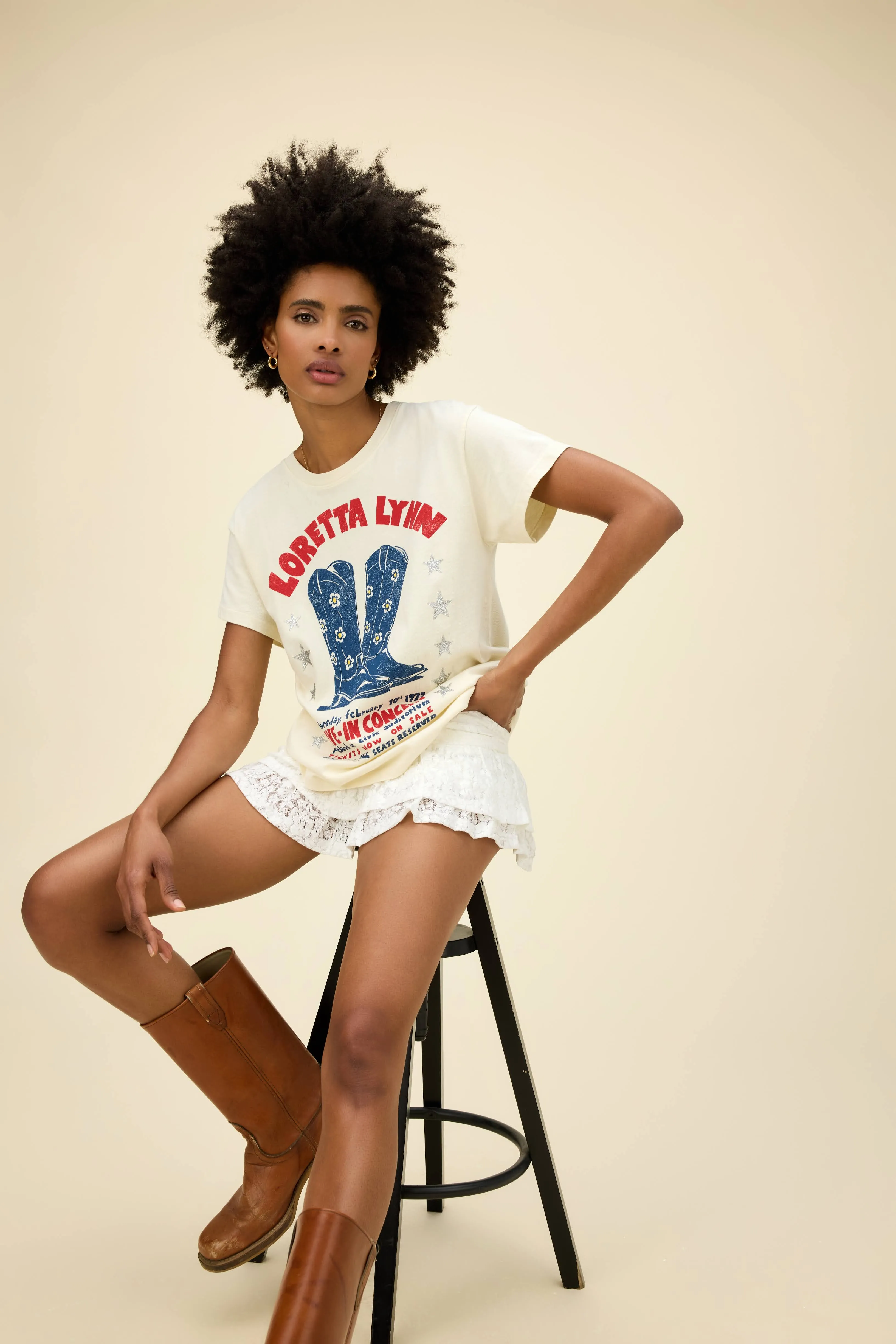 Loretta Lynn In Concert Tour Tee sold by Daydreamer product image thumbnail 5