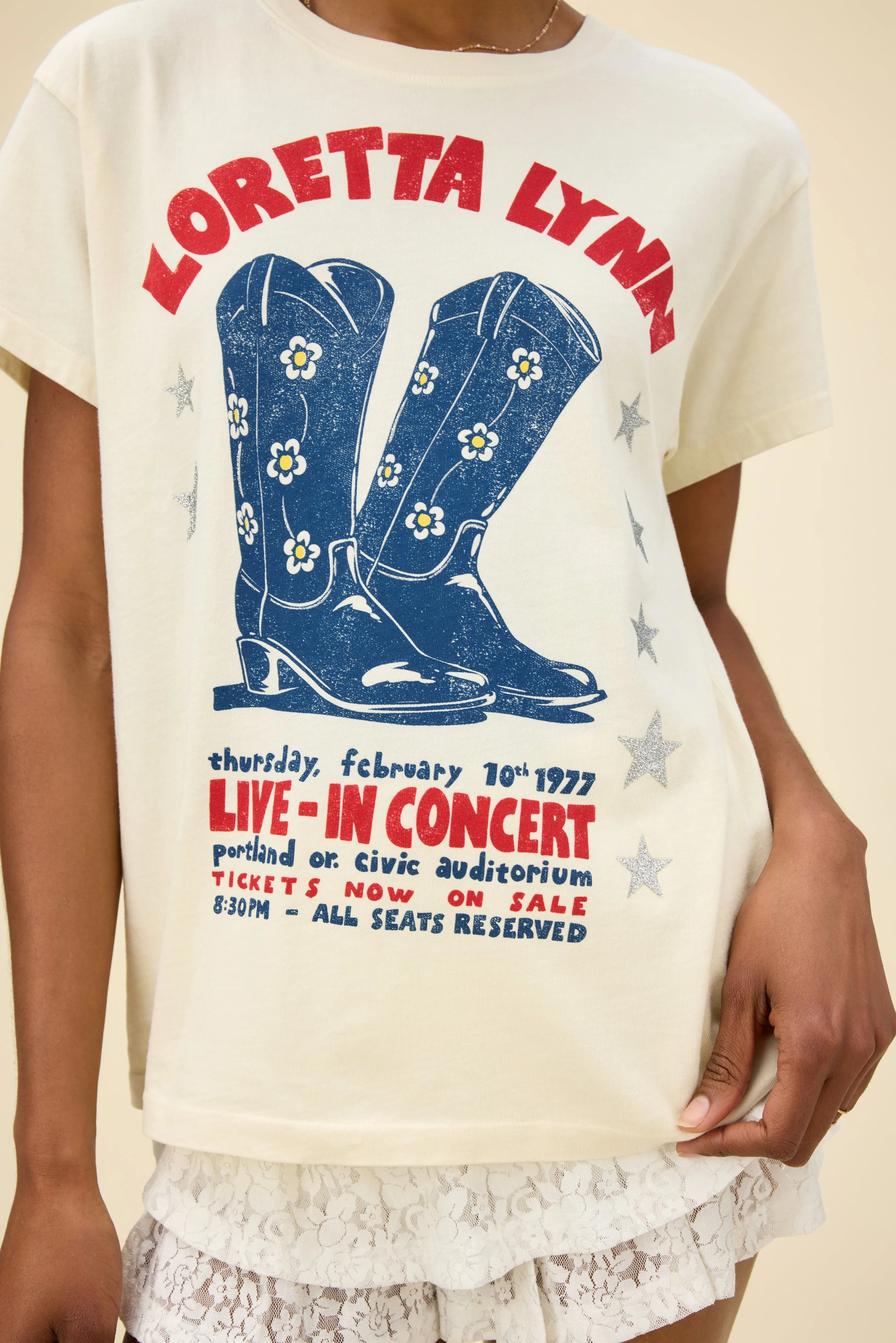 Loretta Lynn In Concert Tour Tee sold by Daydreamer product image thumbnail 2