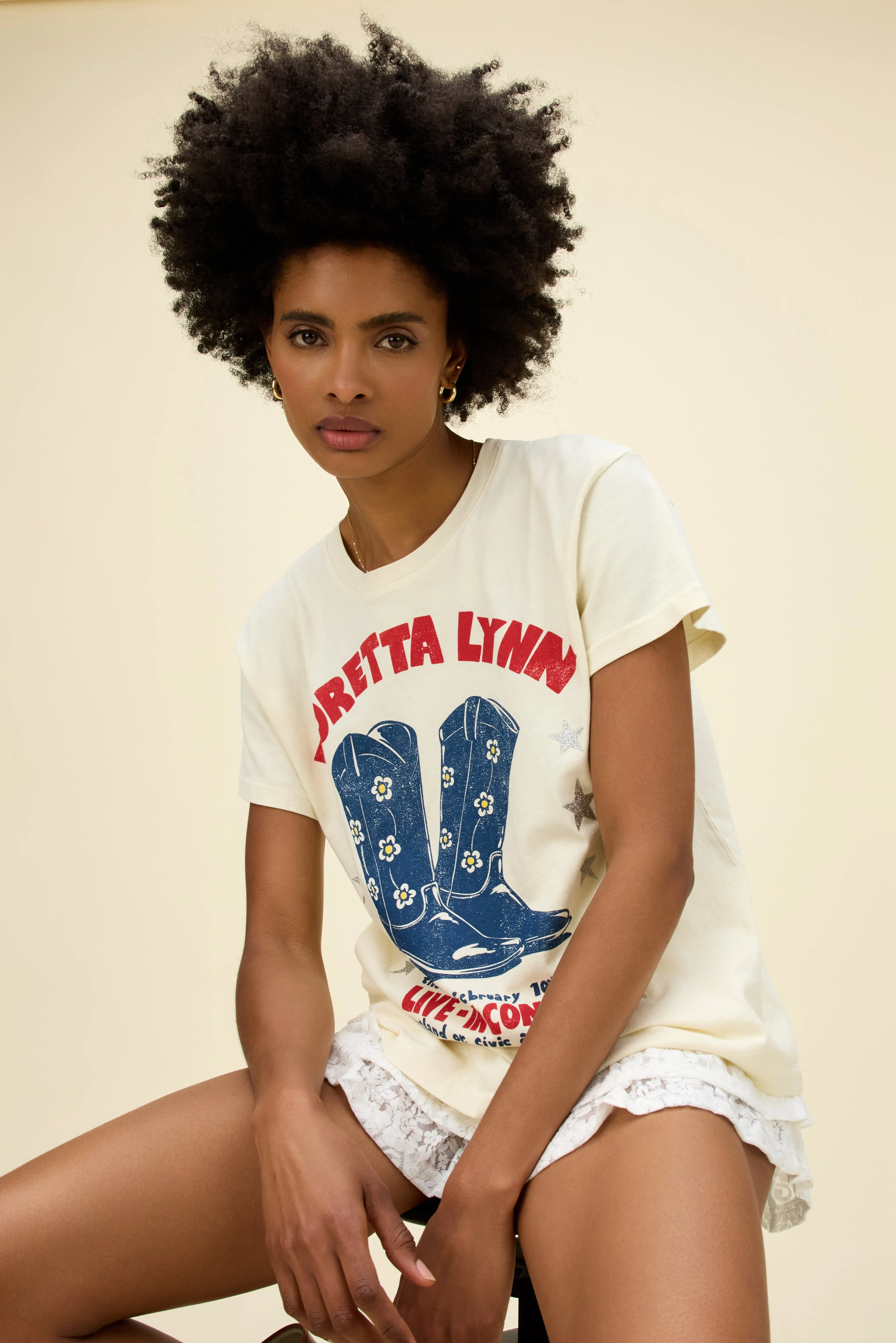 Loretta Lynn In Concert Tour Tee sold by Daydreamer