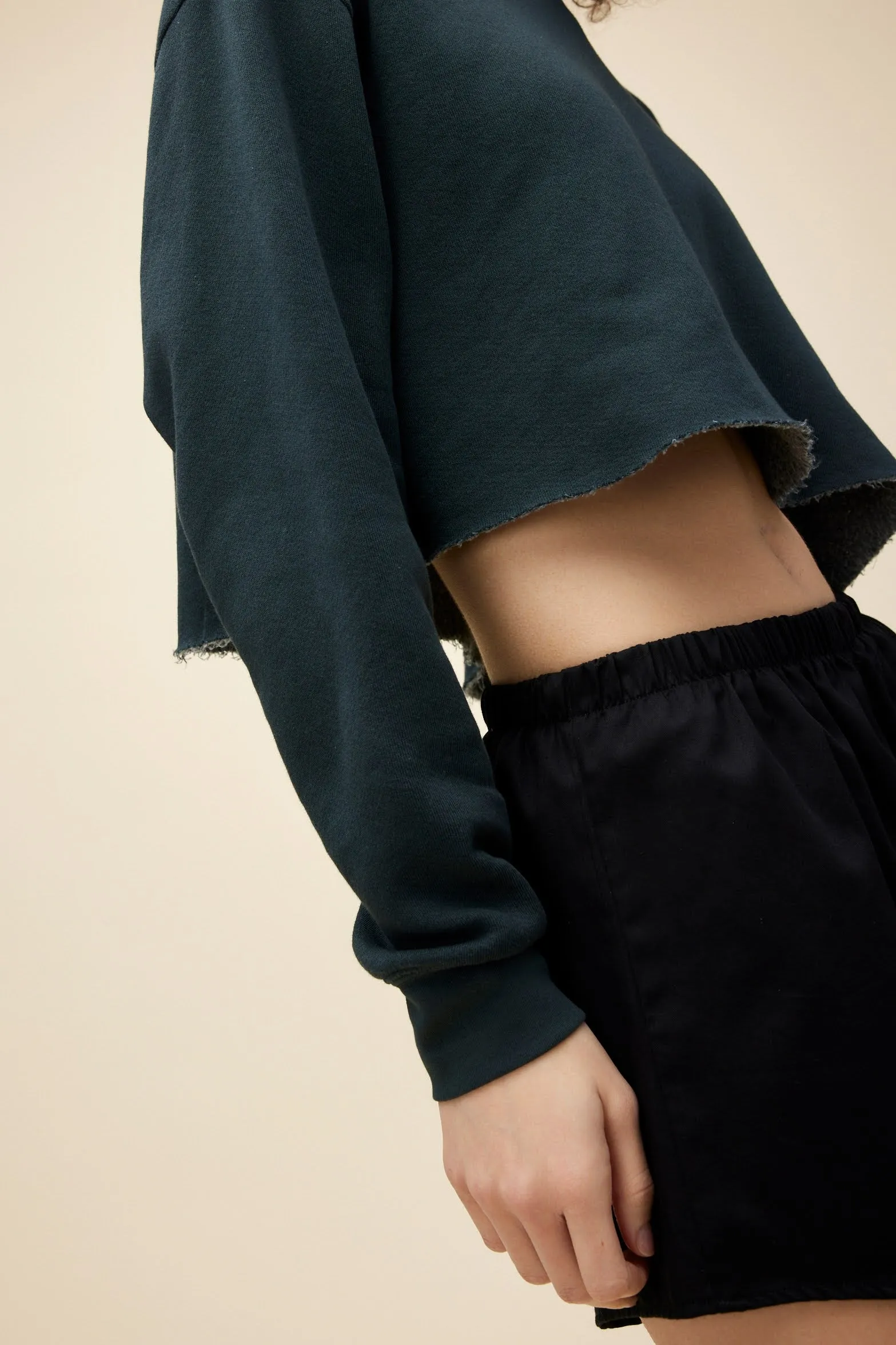 Solid Cut-Off Sweatshirt sold by Daydreamer product image thumbnail 2