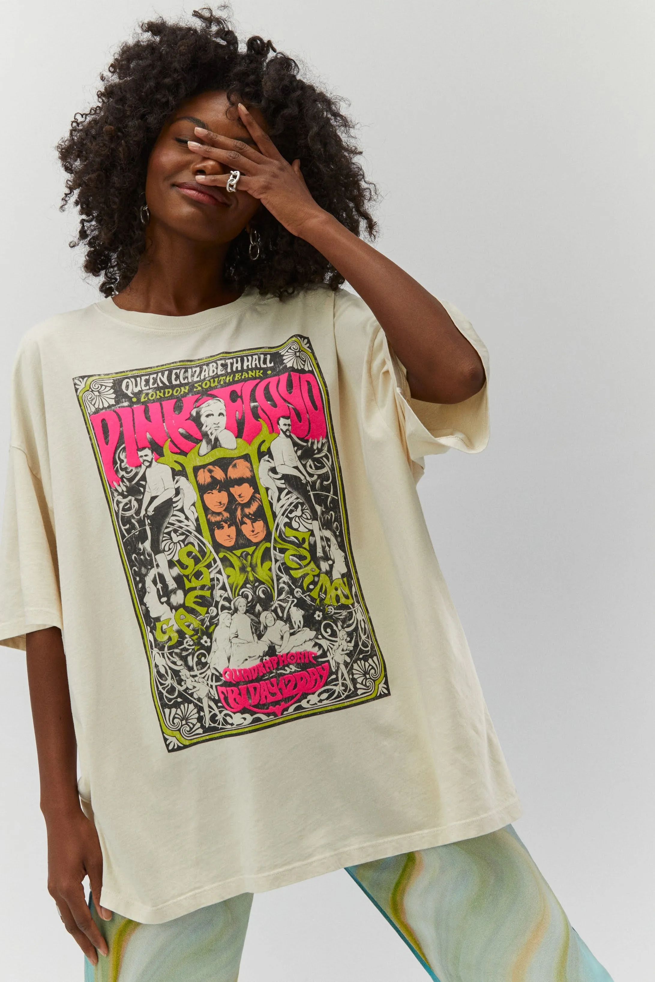 Pink Floyd Queen Elizabeth Poster OS Tee sold by Daydreamer product image thumbnail 4