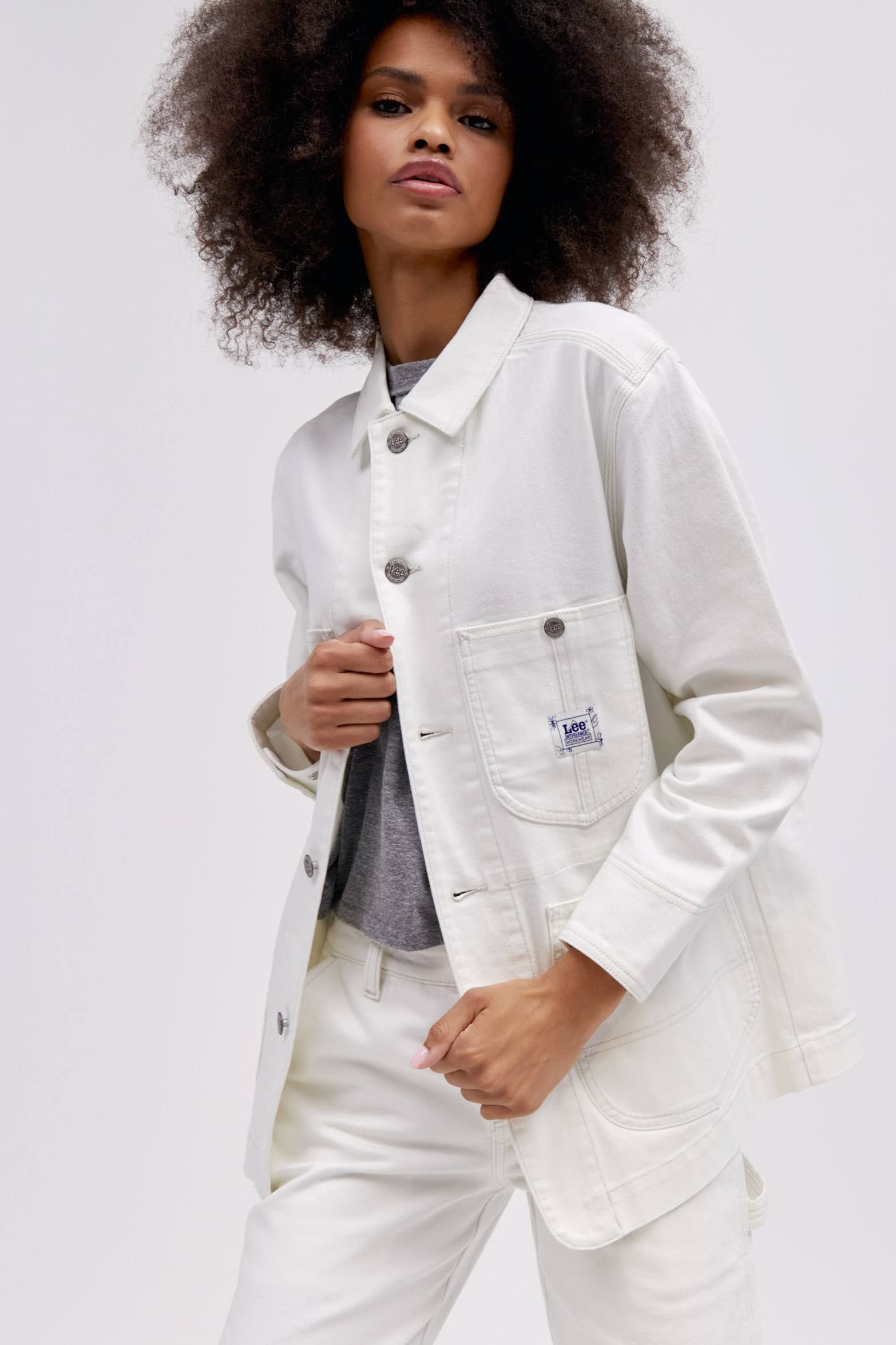 Lee x Daydreamer Chore Jacket in Ecru sold by Daydreamer