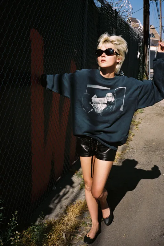 Chris Stein Debbie Newspaper Photo BF Sweatshirt sold by Daydreamer