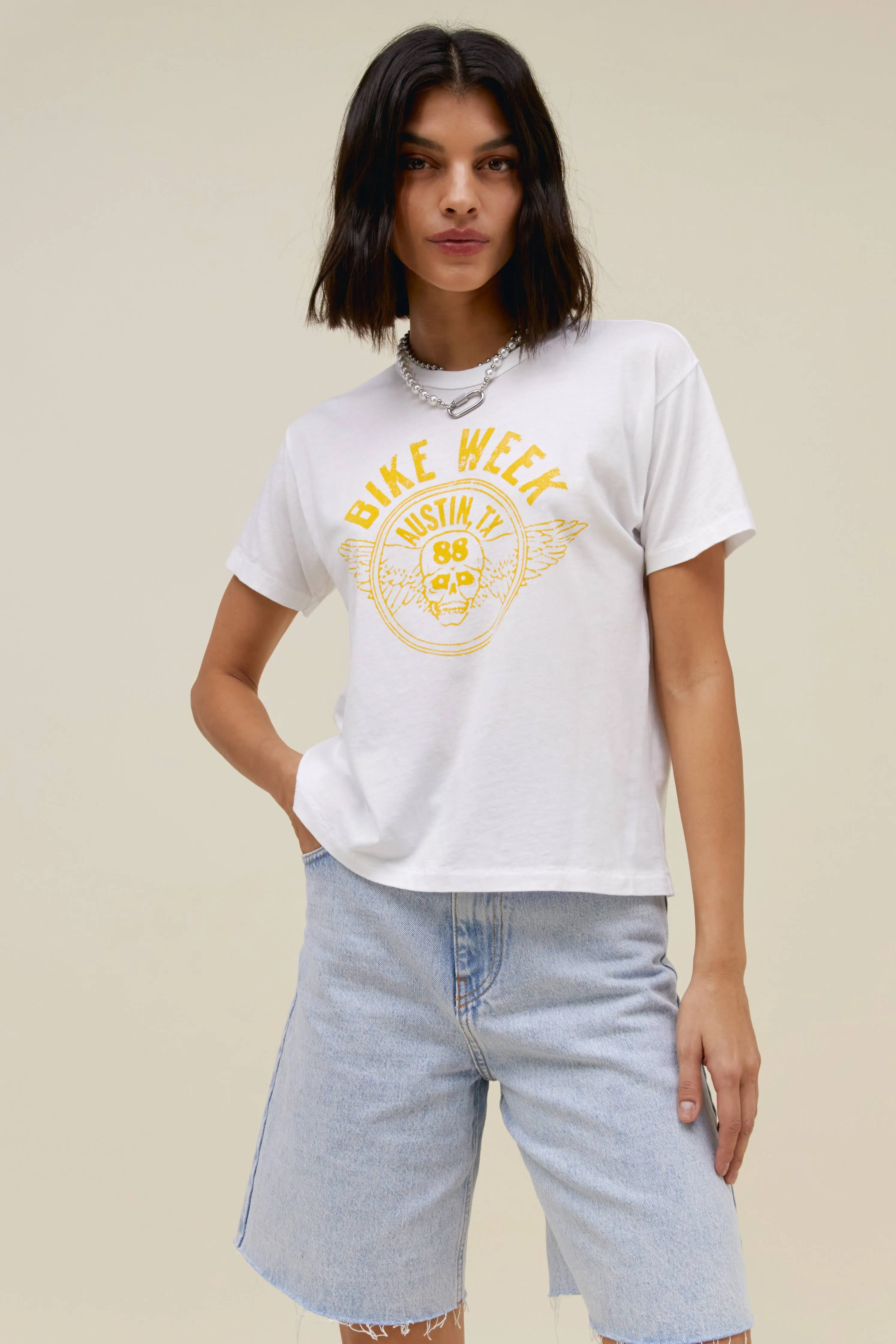 Bike Week 88 Ringer Tee sold by Daydreamer