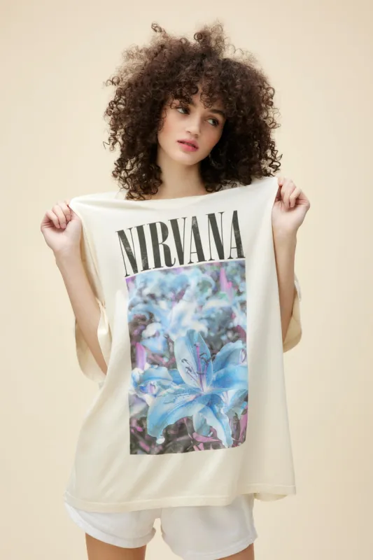 Nirvana Lily OS Tee sold by Daydreamer