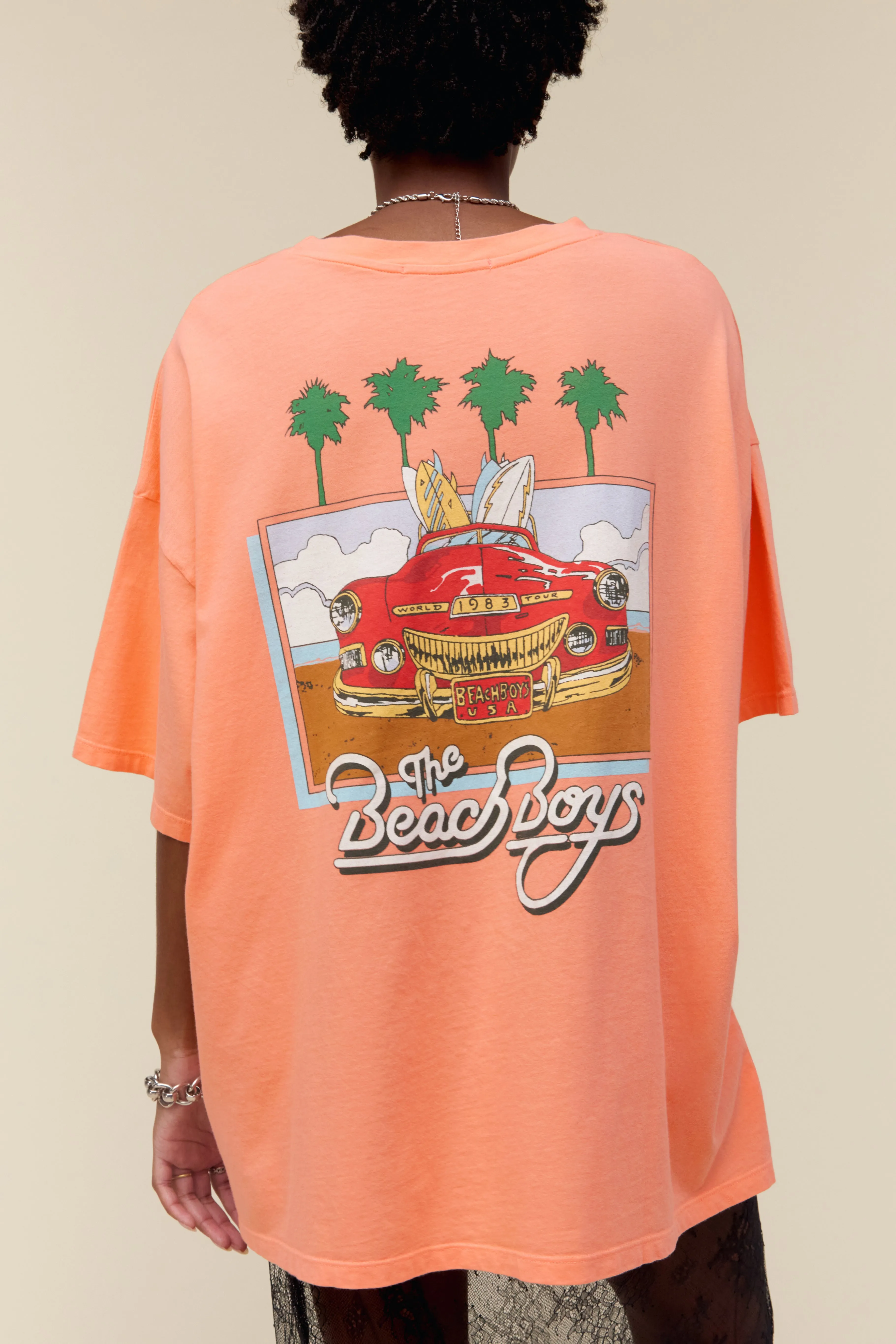 The Beach Boys 1983 Tour OS Tee in Desert Flower sold by Daydreamer product image thumbnail 2