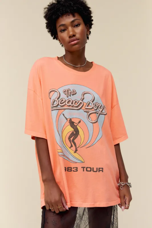 The Beach Boys 1983 Tour OS Tee in Desert Flower sold by Daydreamer