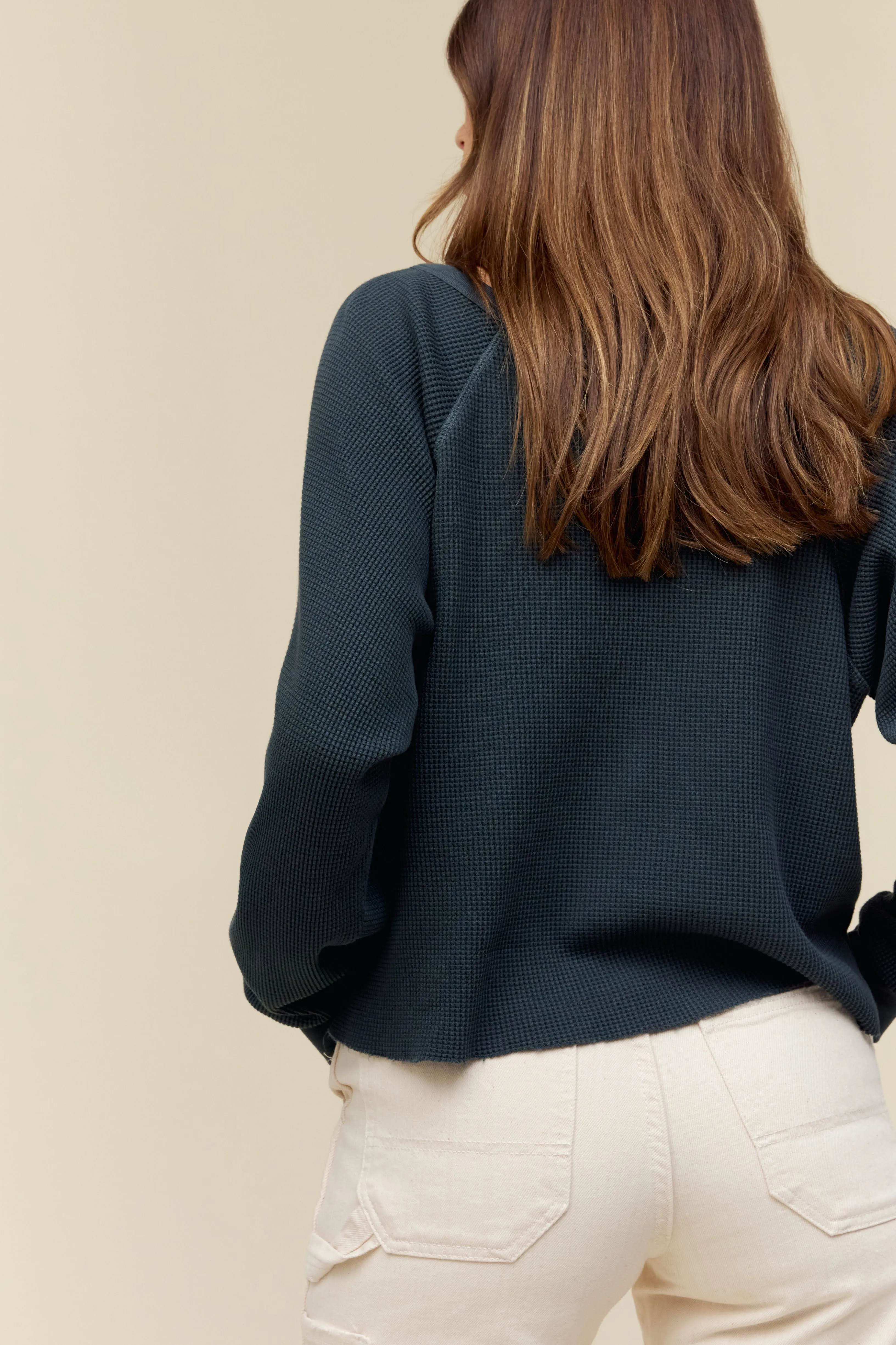 Grateful Dead Love Will See You Through LS Thermal in Vintage Black sold by Daydreamer product image thumbnail 3