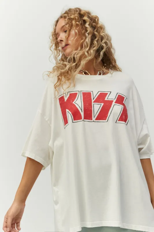 Kiss Glitter Logo OS Tee sold by Daydreamer