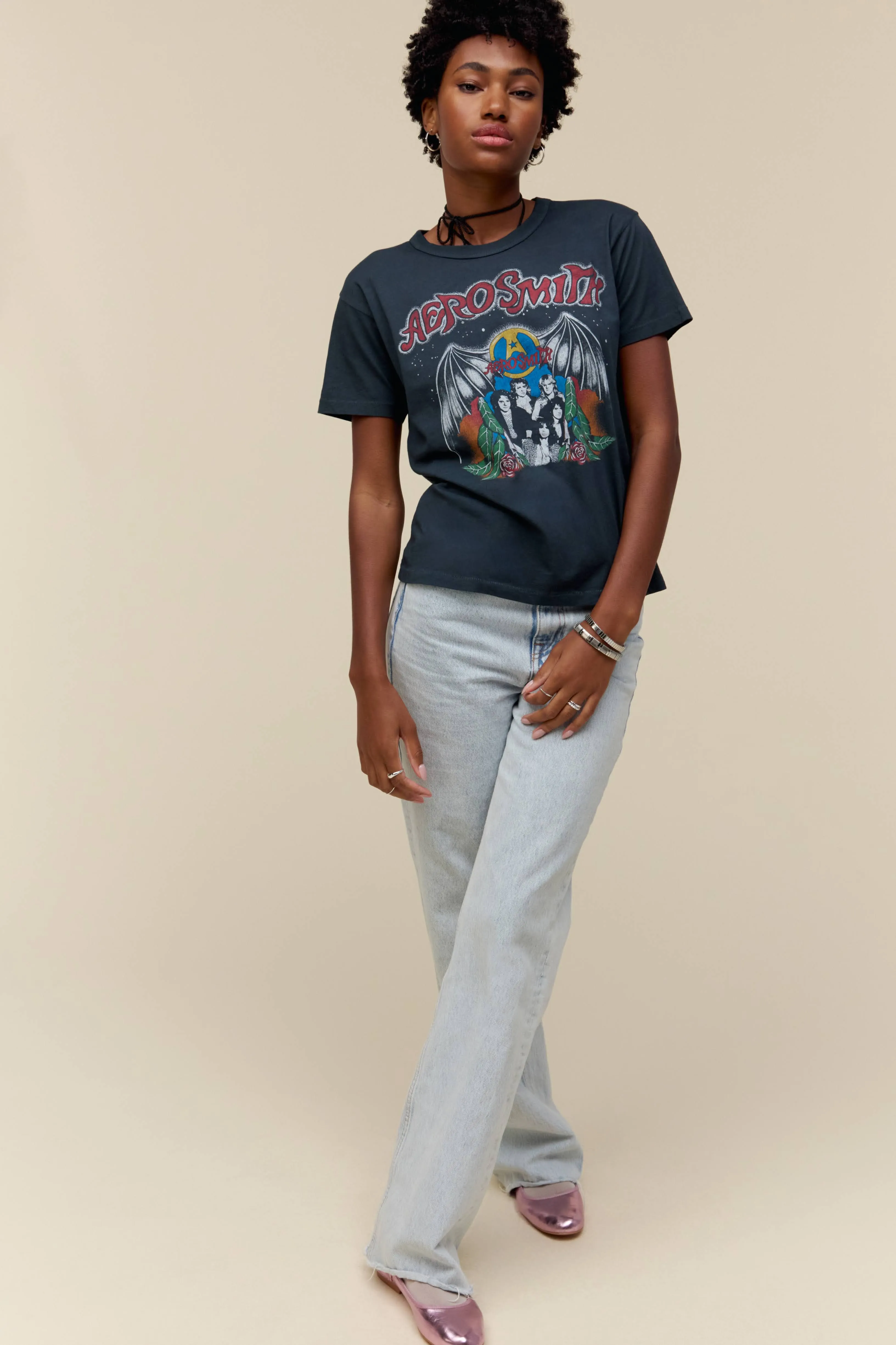 Aerosmith Back In The Saddle Ringer Tee sold by Daydreamer