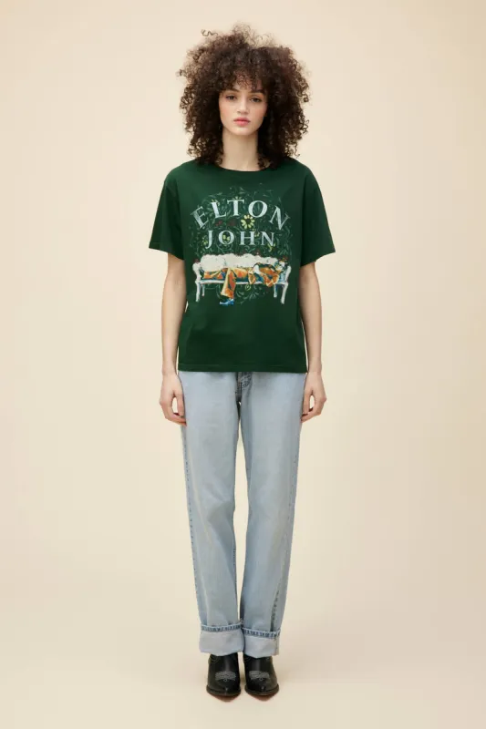Elton John Floral Boyfriend Tee sold by Daydreamer