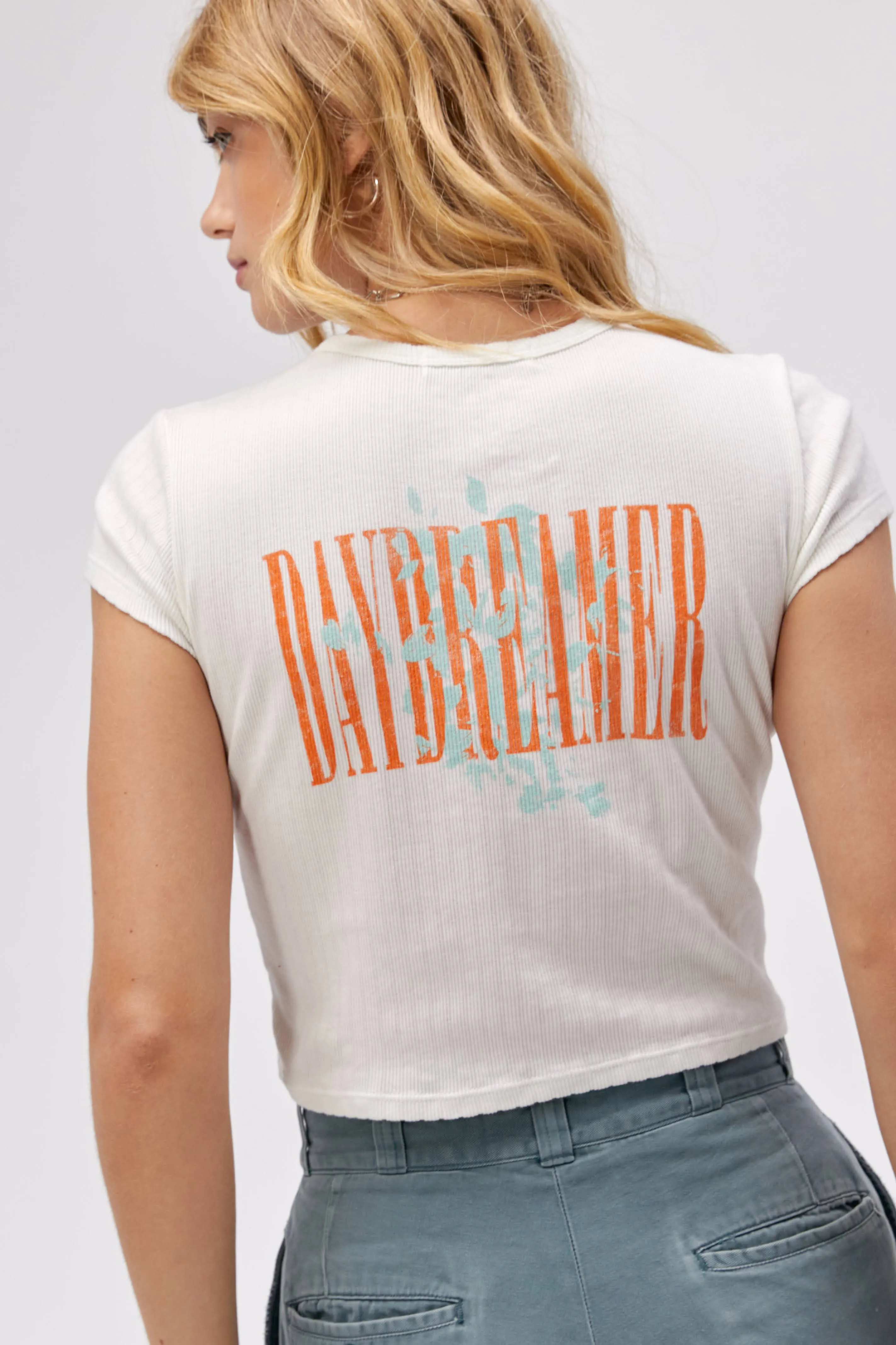 Dream Life Away Pointelle Tee sold by Daydreamer product image thumbnail 2