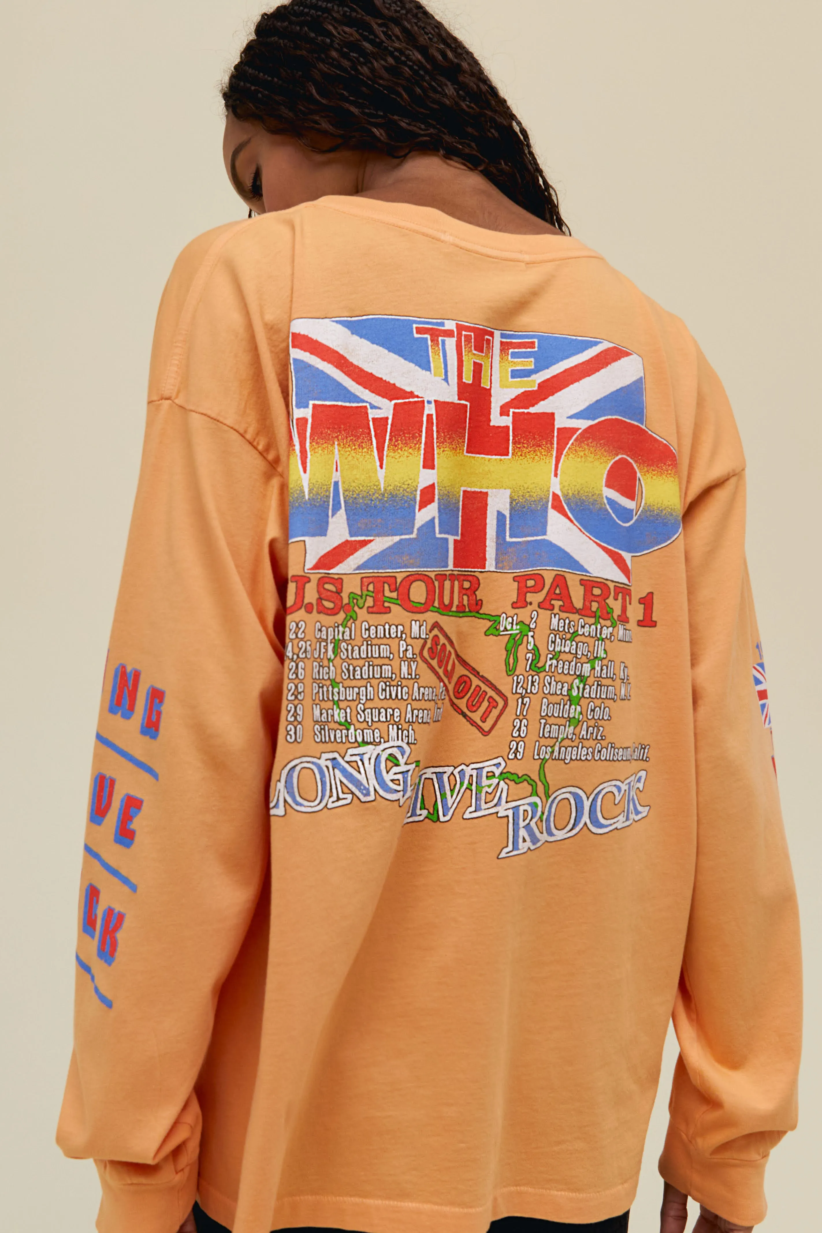 The Who First Farewell Tour Long Sleeve Merch sold by Daydreamer product image thumbnail 2