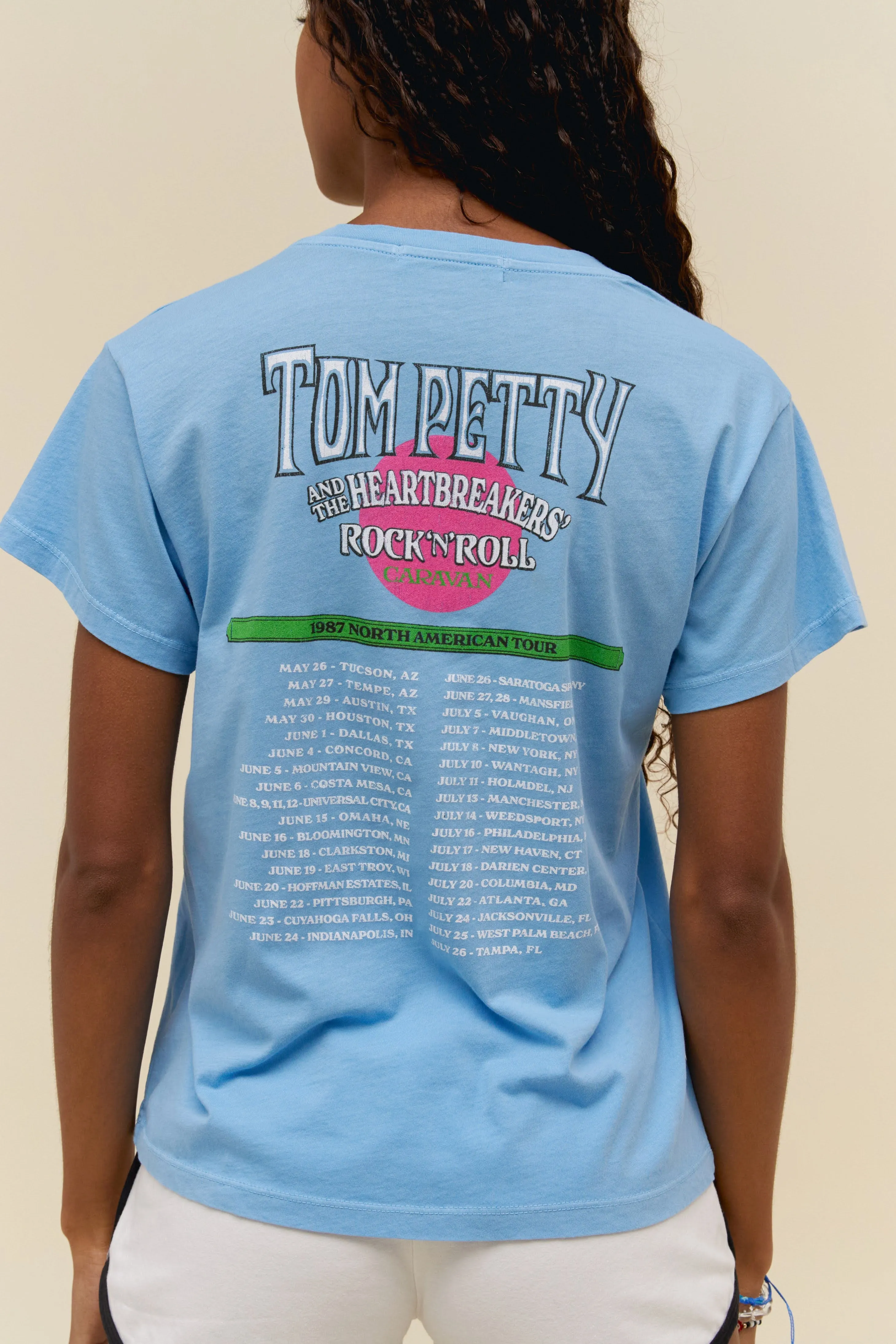 Tom Petty Rock N' Roll Caravan Solo Tee in Vintage Blue sold by Daydreamer product image thumbnail 2