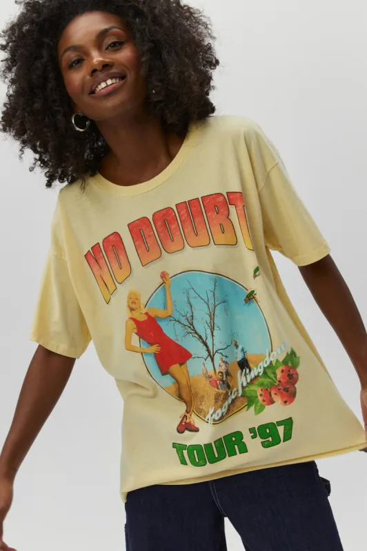 No Doubt Tour '97 Merch Tee in Yellow Fizz sold by Daydreamer