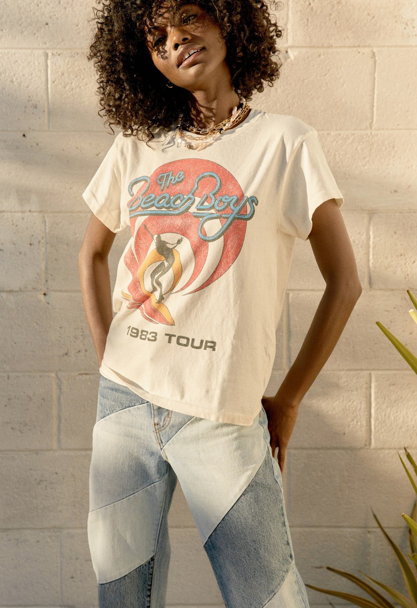 The Beach Boys 1983 Tour Tee in Vintage White sold by Daydreamer product image thumbnail 4