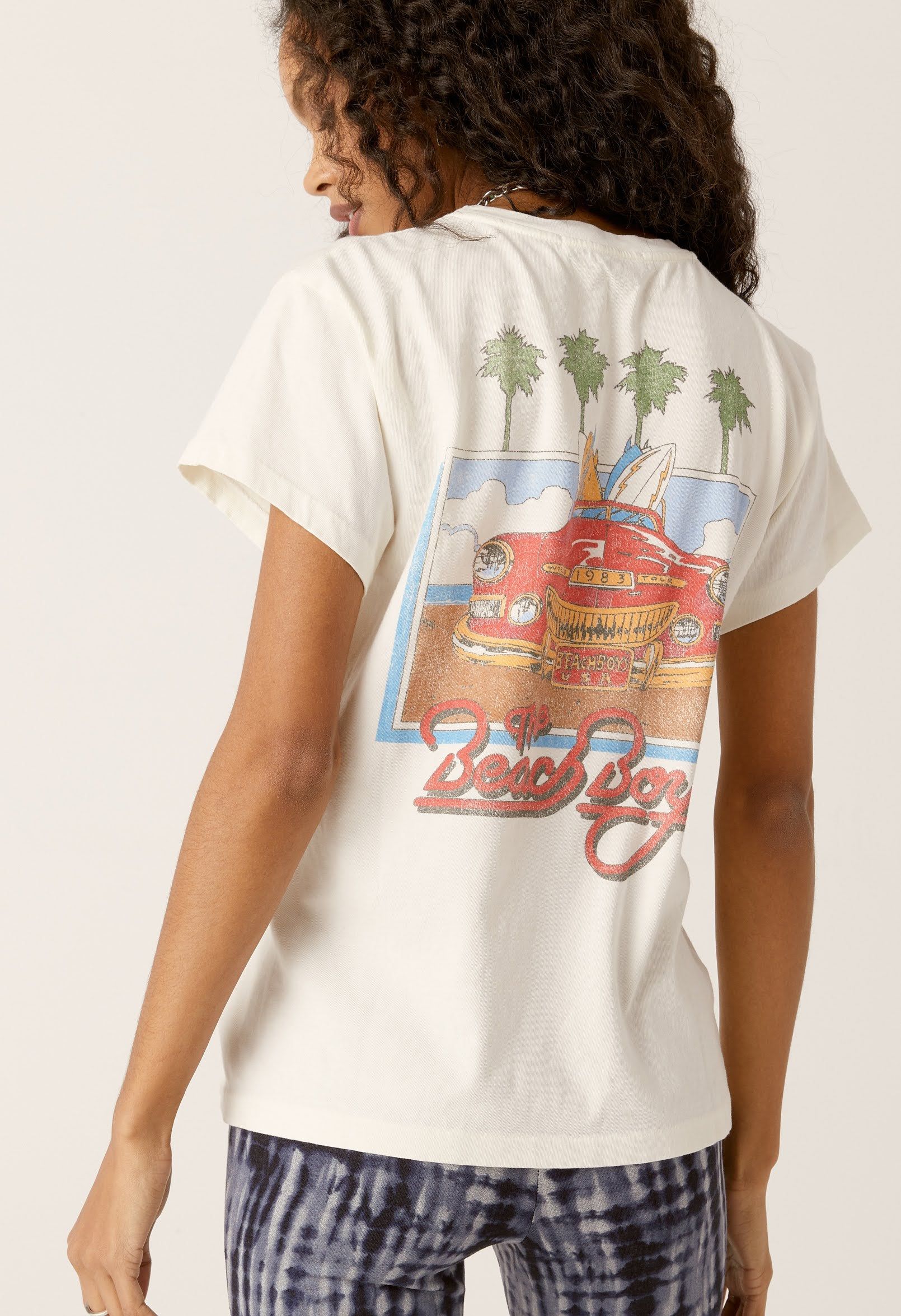 The Beach Boys 1983 Tour Tee in Vintage White sold by Daydreamer product image thumbnail 5