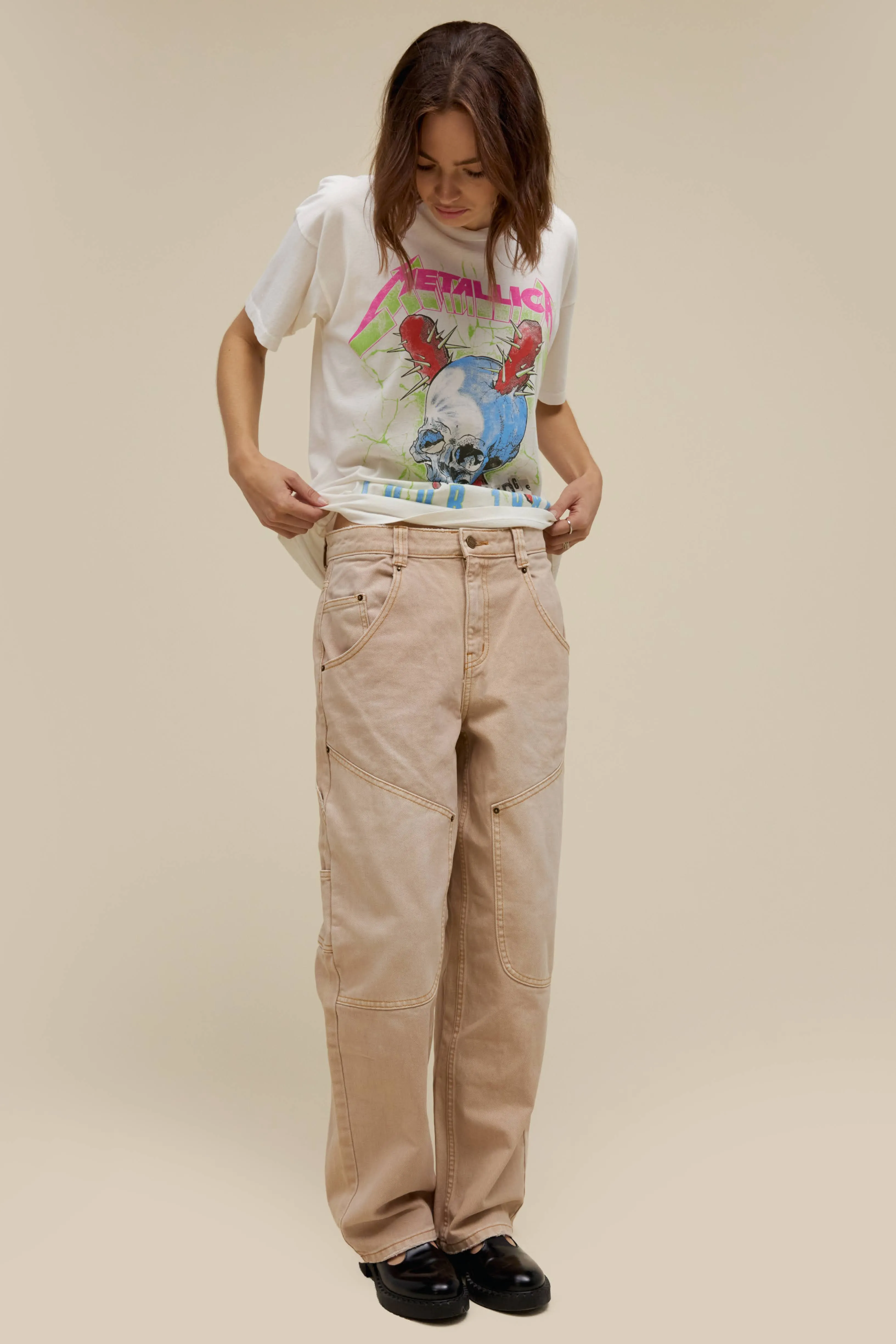 Metallica Damage Inc Tour 1986 Merch Tee in Vintage White sold by Daydreamer product image thumbnail 3