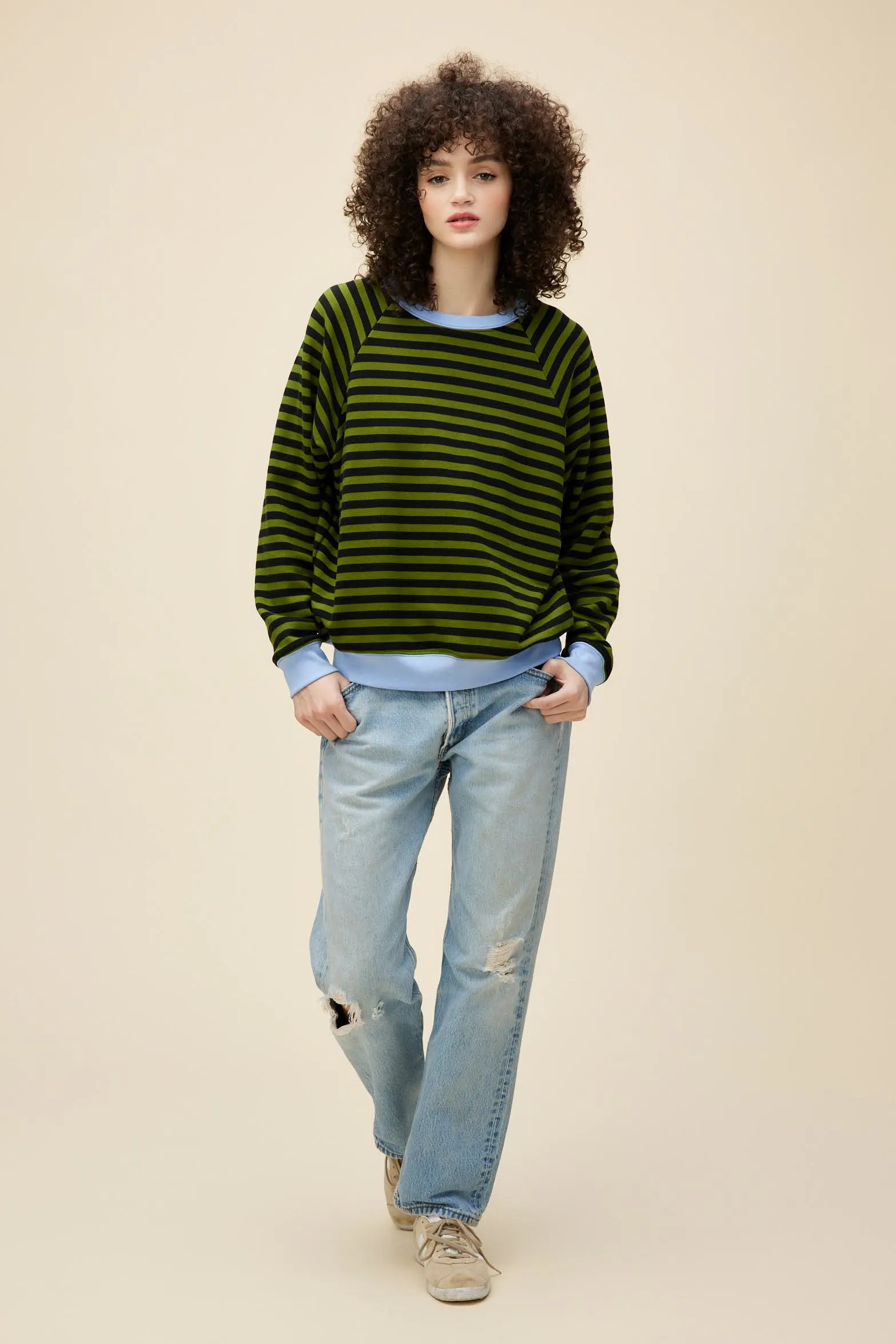 Stripe Vintage Sweatshirt sold by Daydreamer product image thumbnail 3