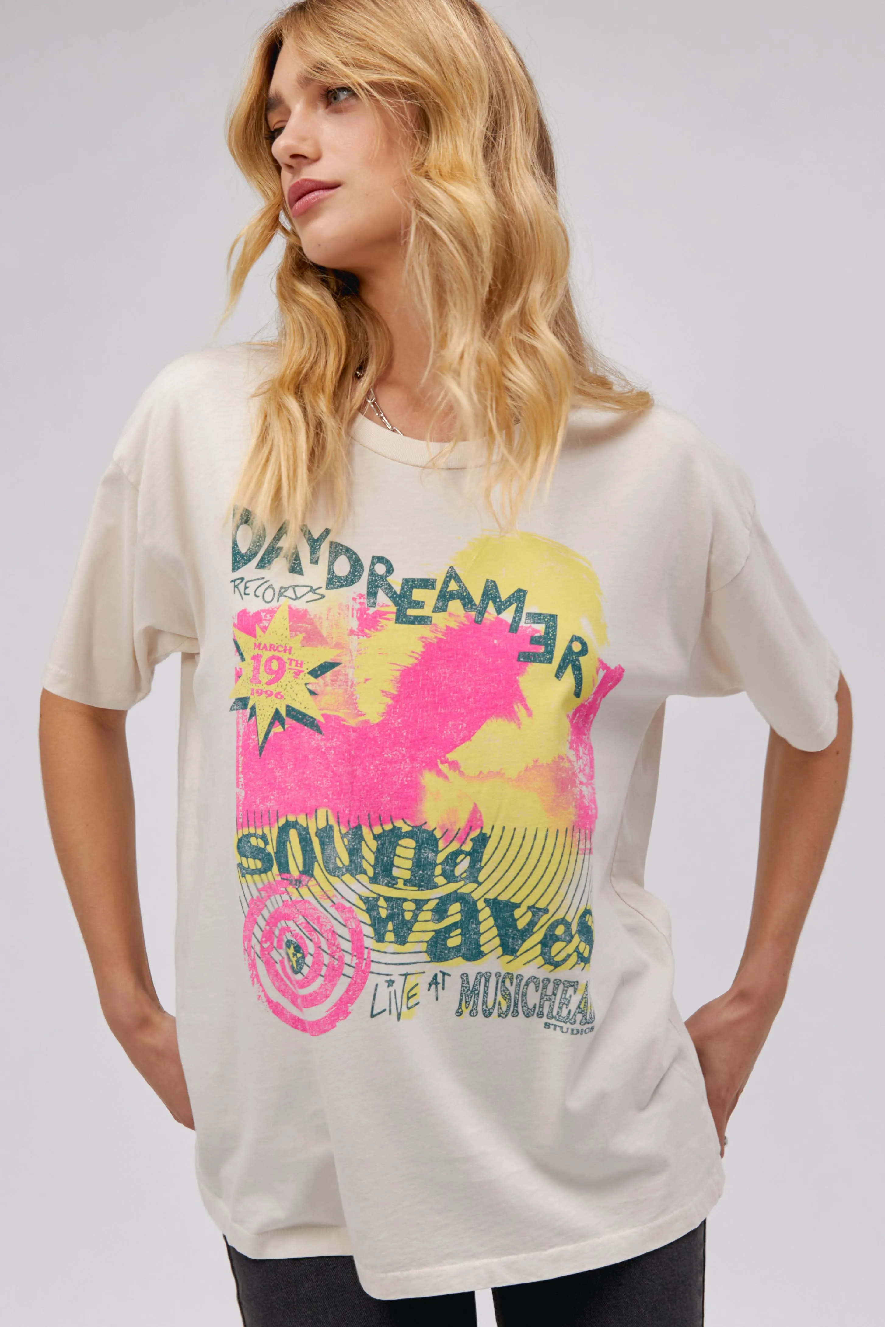 Sound Waves Merch Tee sold by Daydreamer product image thumbnail 3