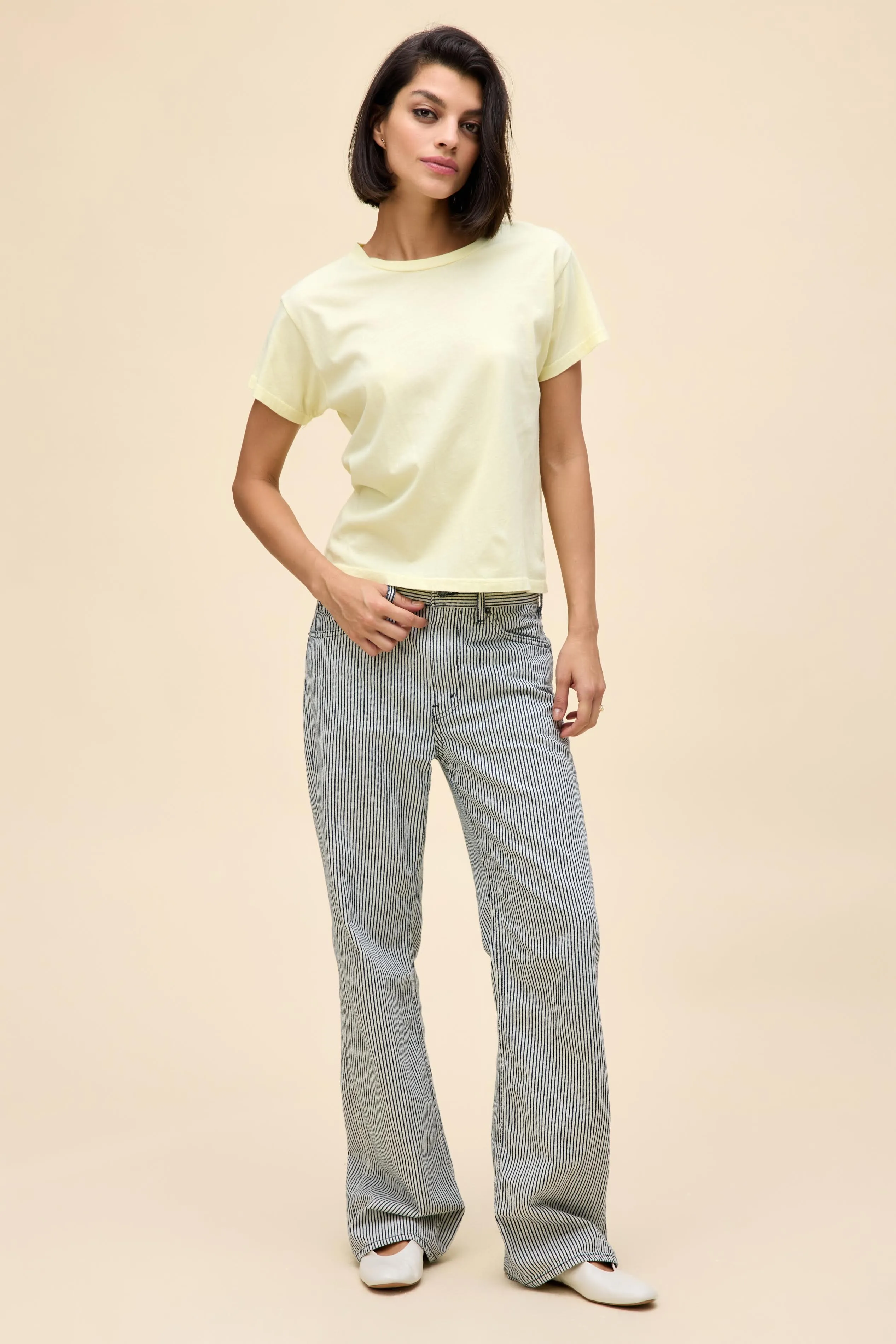 Solid Solo Tee in Tender Yellow sold by Daydreamer product image thumbnail 3