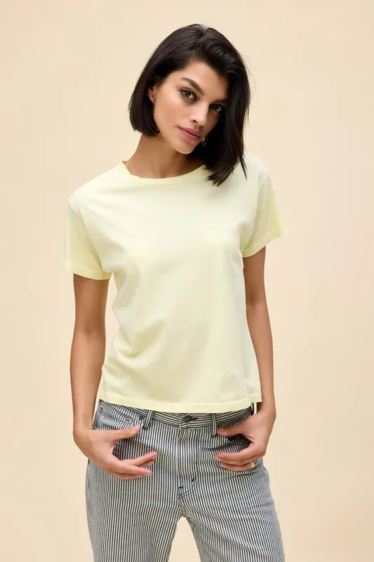 Solid Solo Tee in Tender Yellow sold by Daydreamer