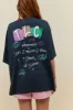 TLC Singles OS Tee in Vintage Black sold by Daydreamer