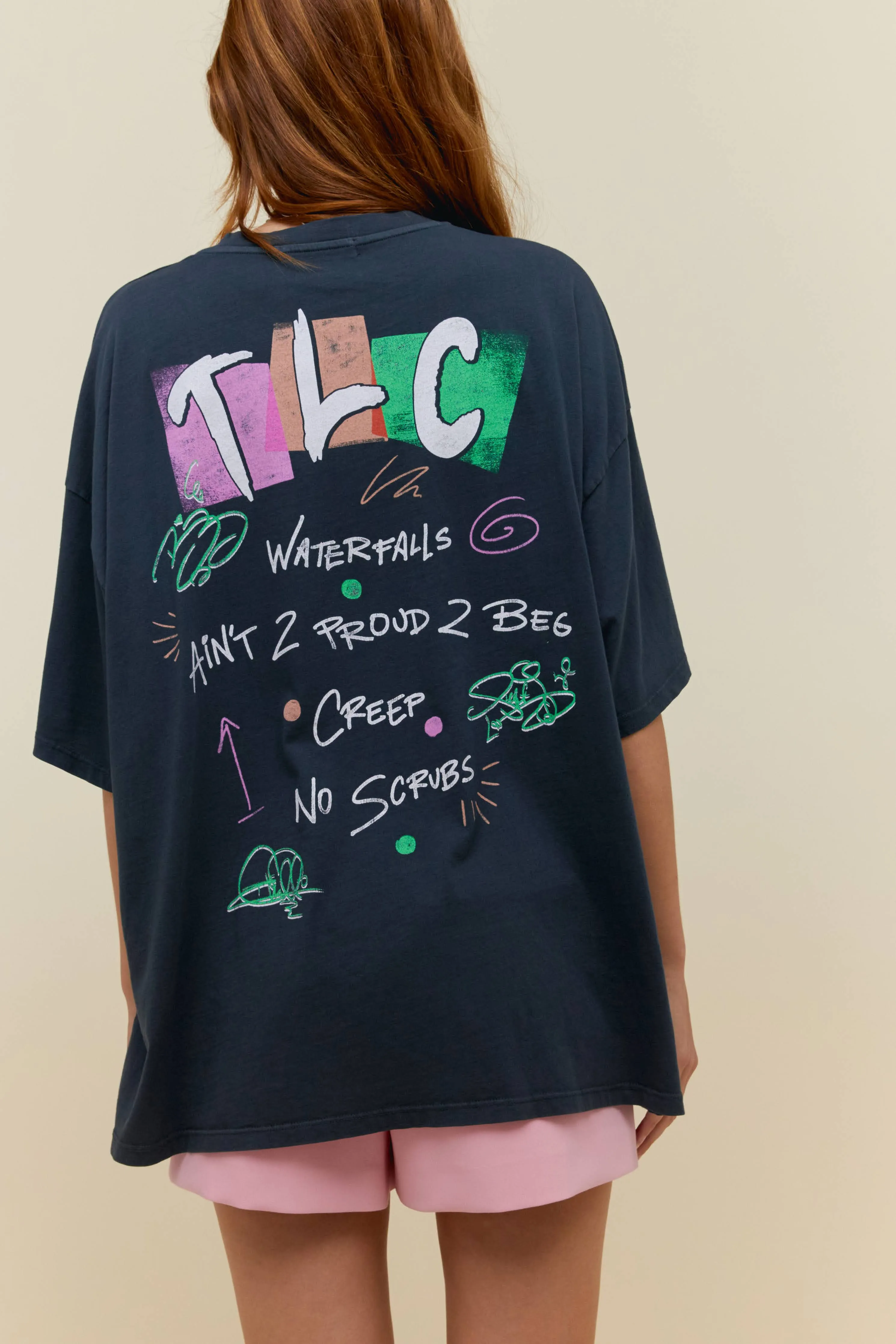 TLC Singles OS Tee in Vintage Black sold by Daydreamer product image thumbnail 2