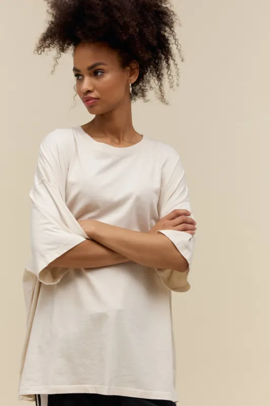 Solid OS Tee in Dirty White sold by Daydreamer