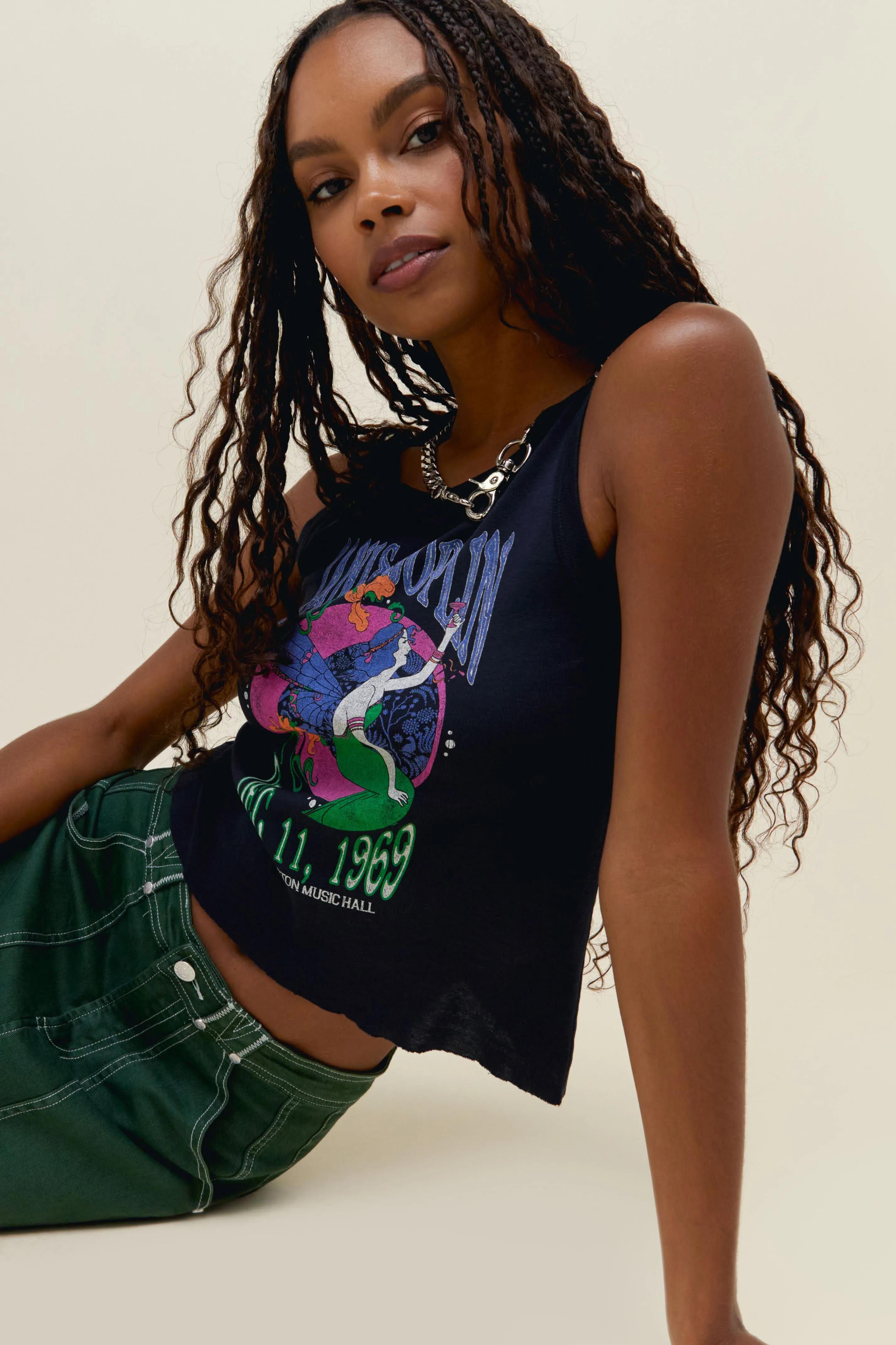 Janis Joplin Boston Music Hall Racer Tank sold by Daydreamer product image thumbnail 2