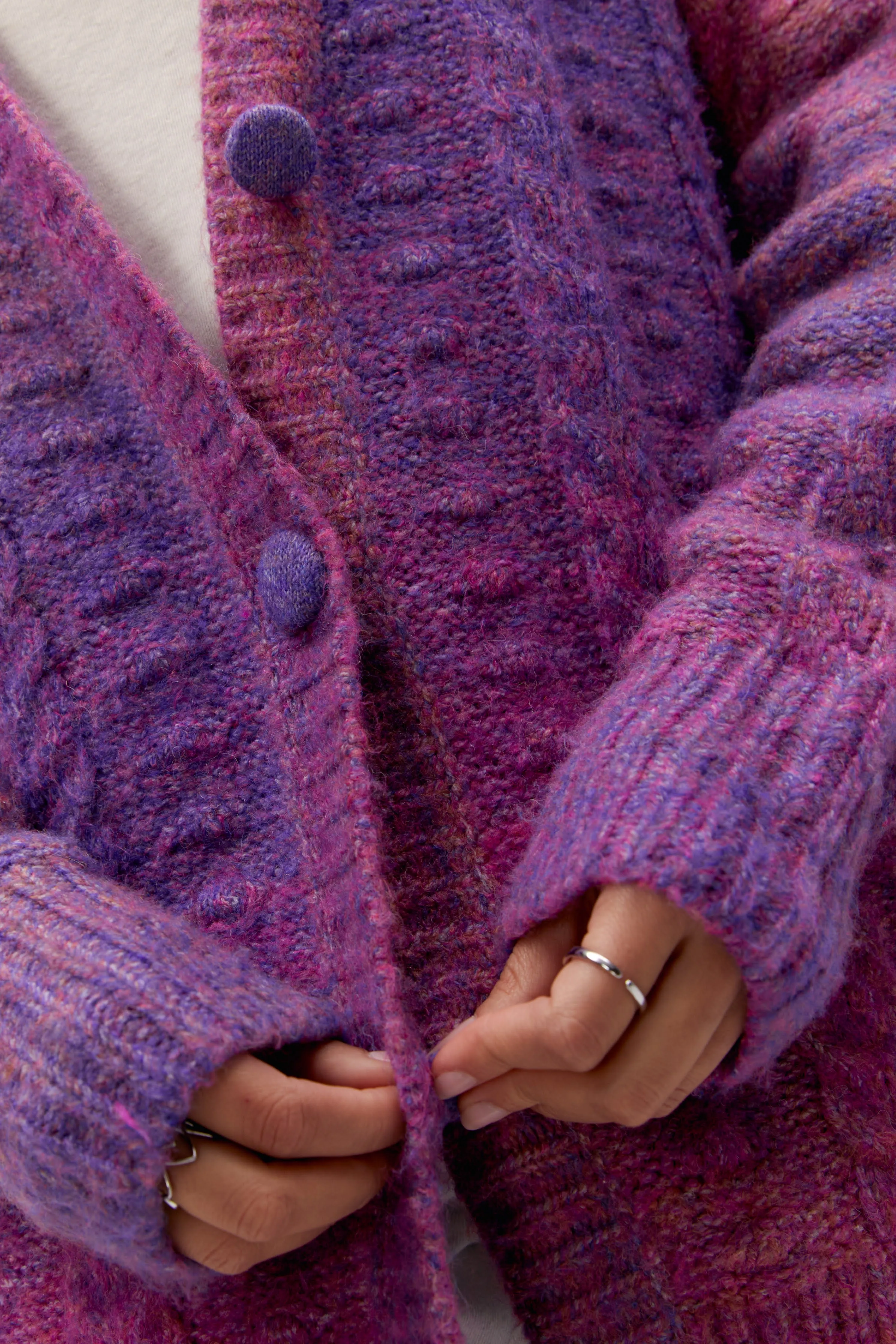 Ombre Cardigan in Wild Orchid sold by Daydreamer product image thumbnail 4