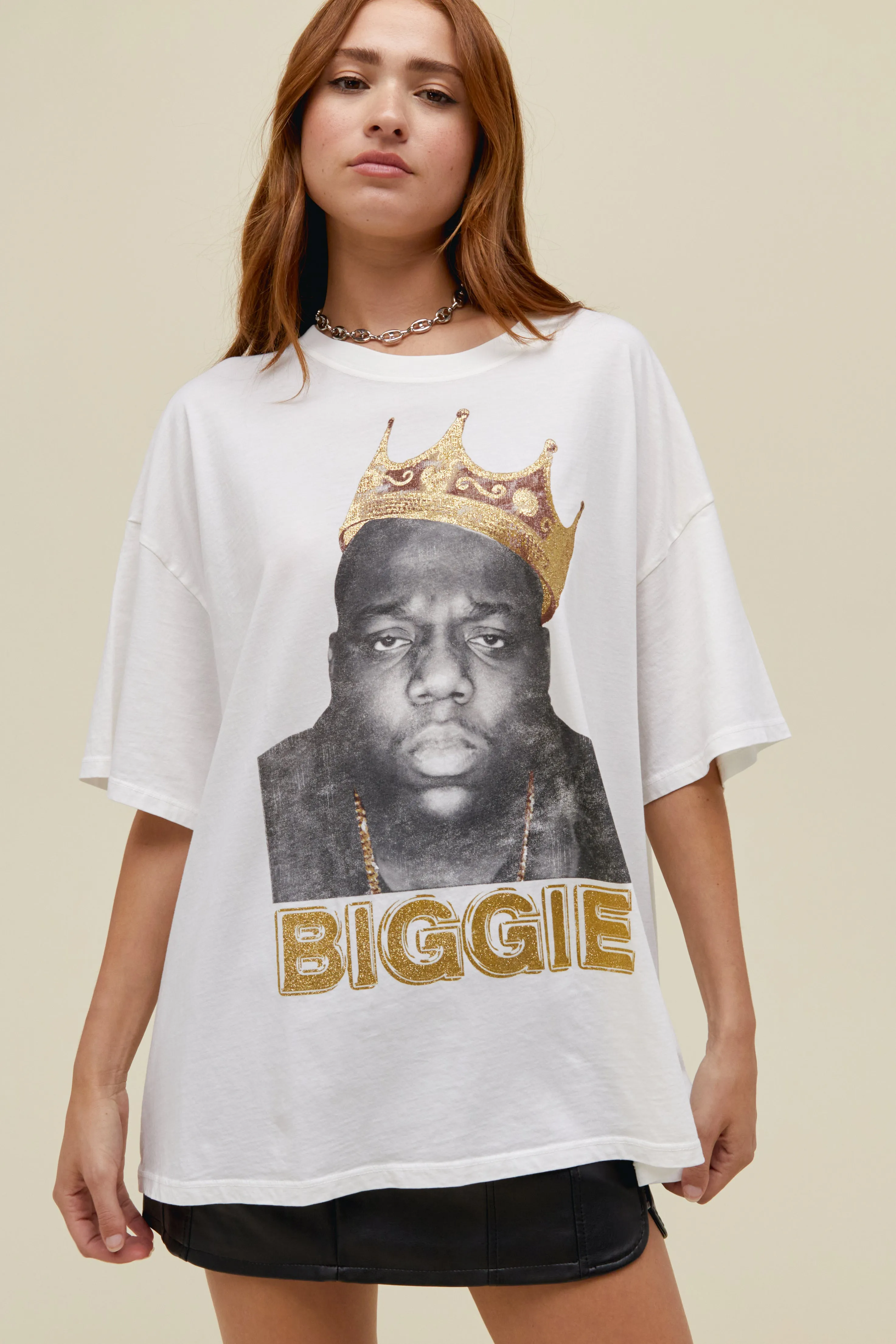 The Notorious B.I.G. Gold Crown OS Tee sold by Daydreamer