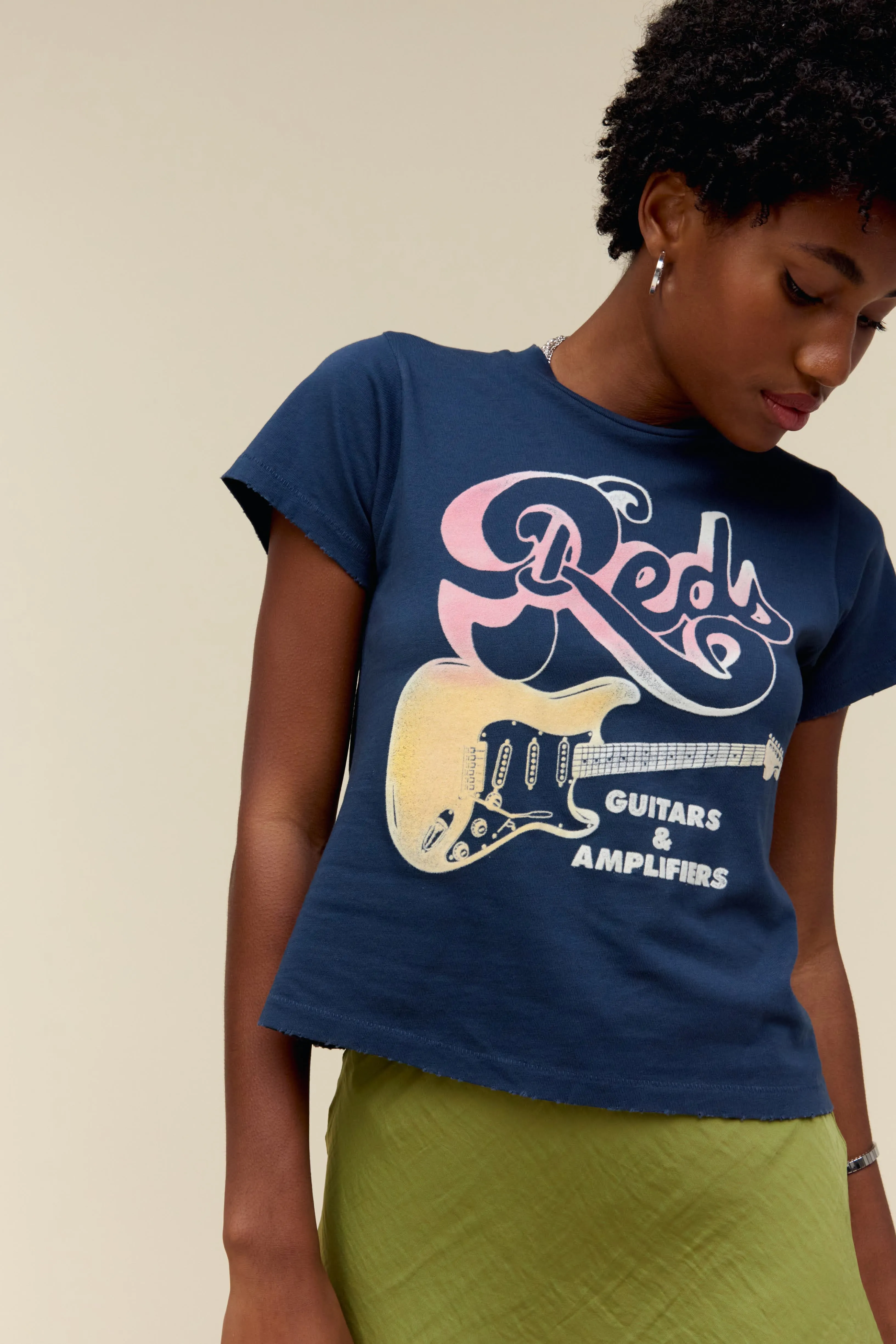 Red's Guitars & Amplifiers Vintage Tee sold by Daydreamer product image thumbnail 3
