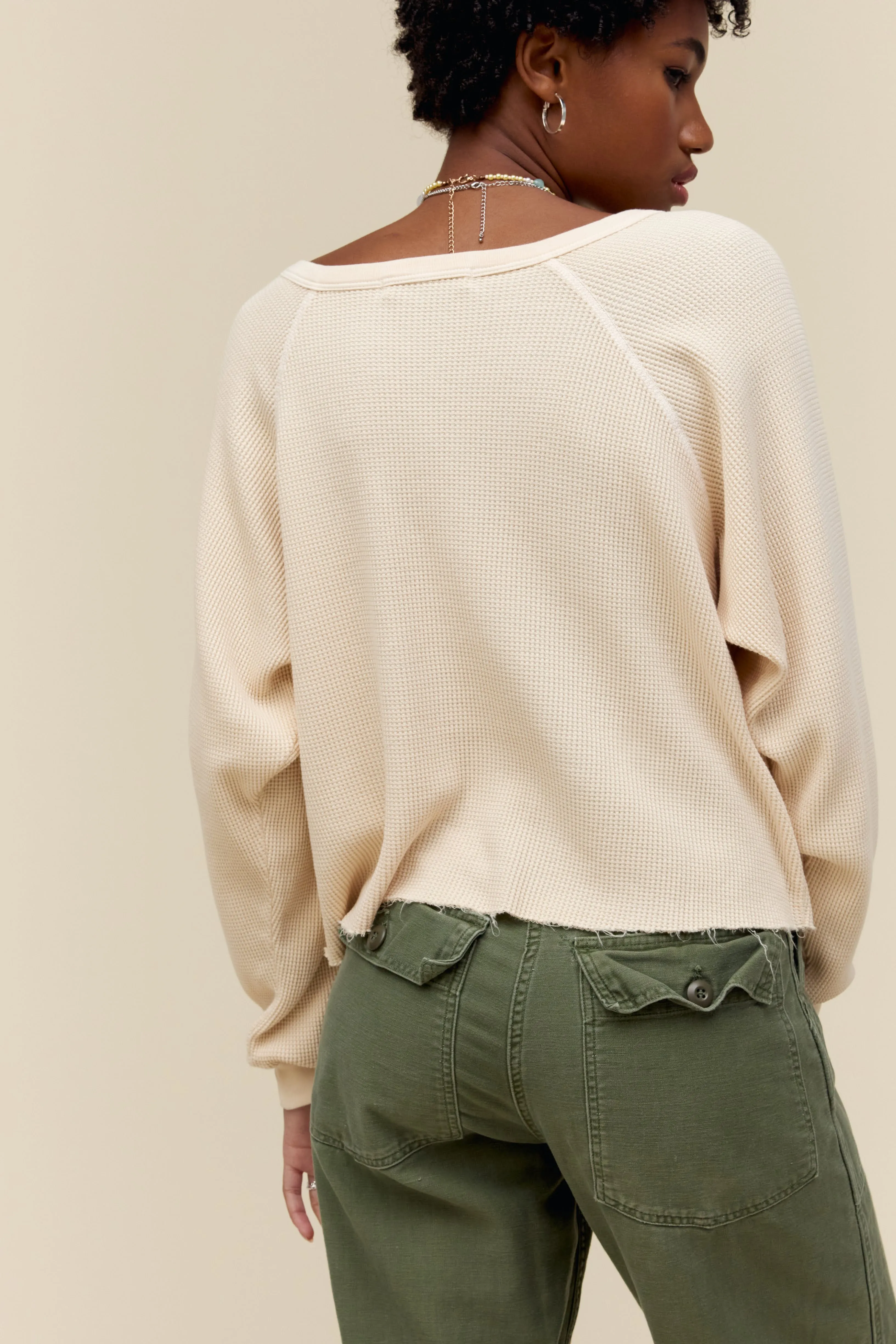 Grateful Dead Love Will See You Through LS Thermal in Sand sold by Daydreamer product image thumbnail 3