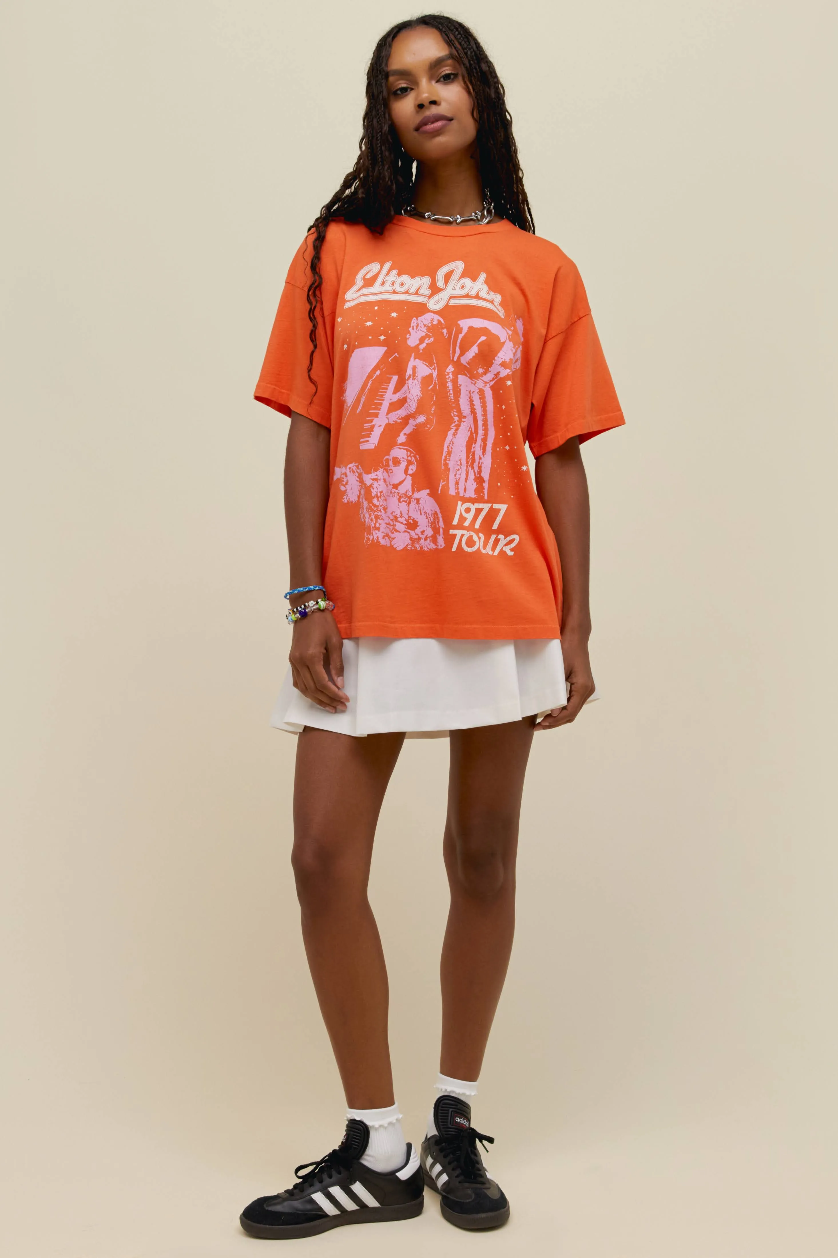 Elton John 1977 Tour Merch Tee in Tiger Lily sold by Daydreamer