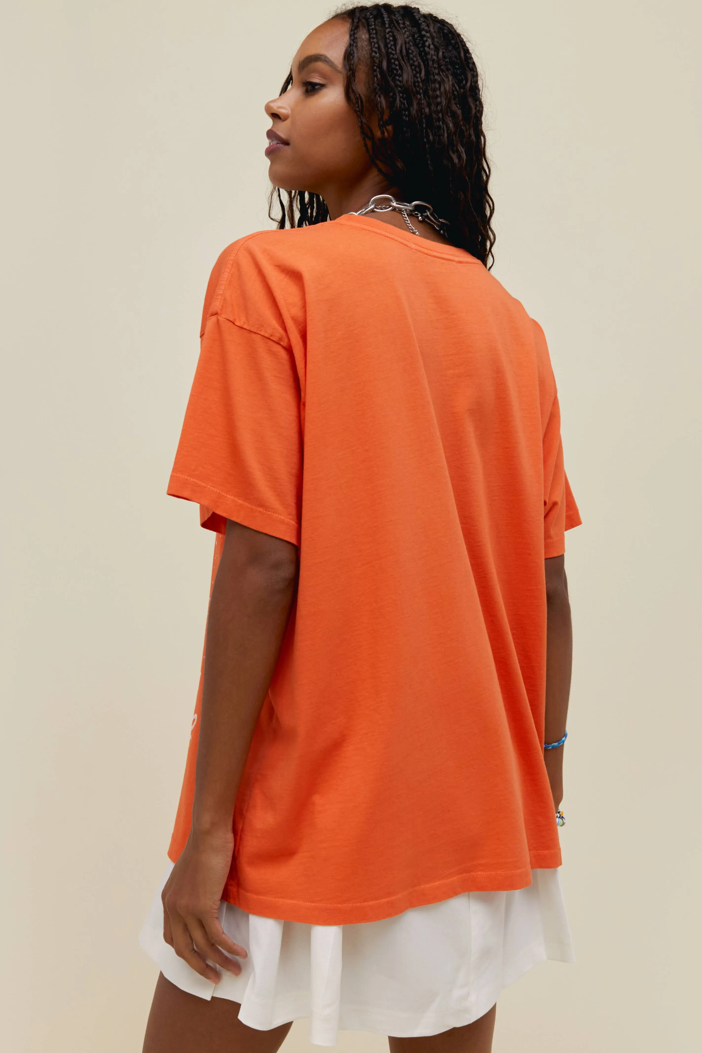 Elton John 1977 Tour Merch Tee in Tiger Lily sold by Daydreamer product image thumbnail 4