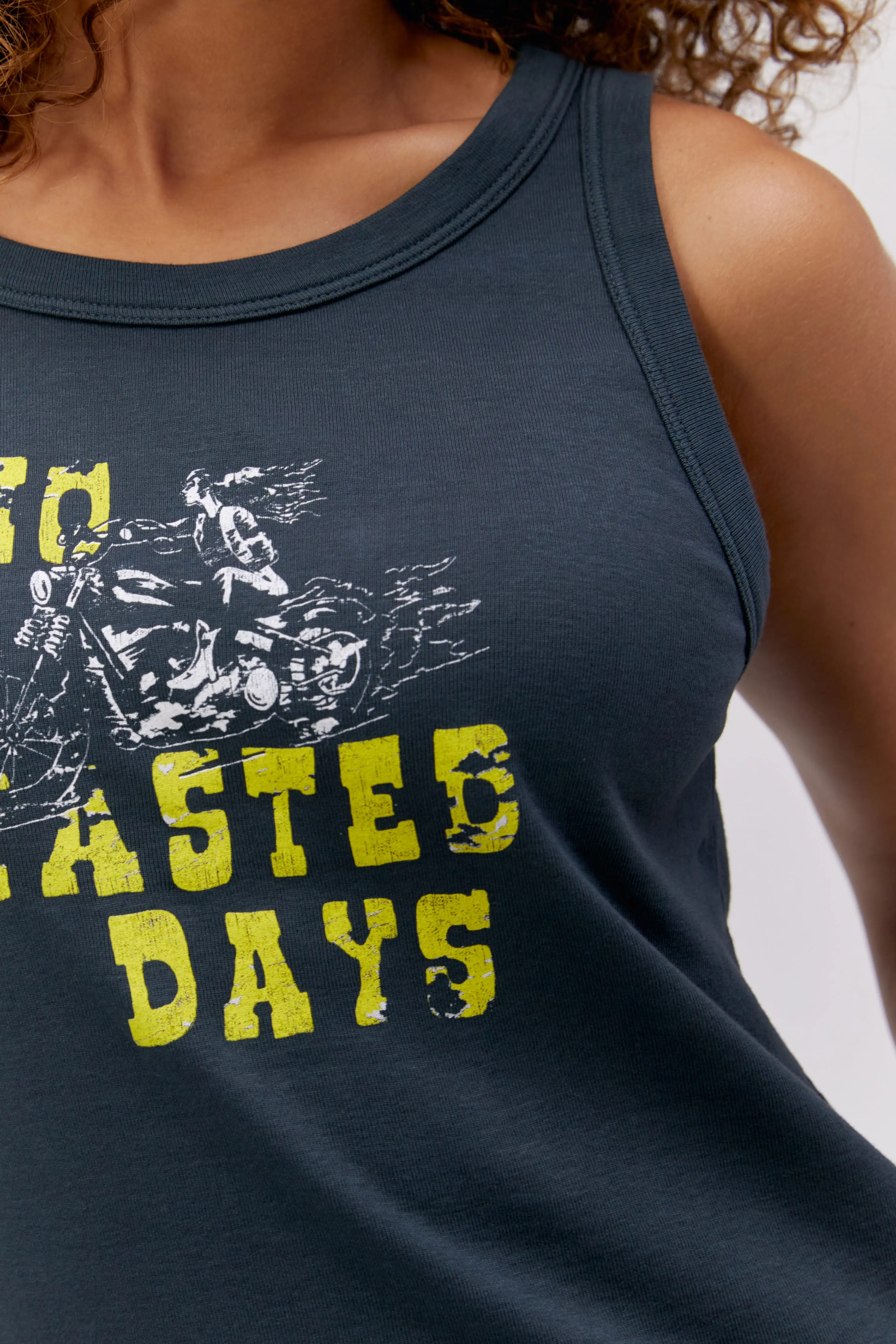 No Wasted Days Racer Tank sold by Daydreamer product image thumbnail 2