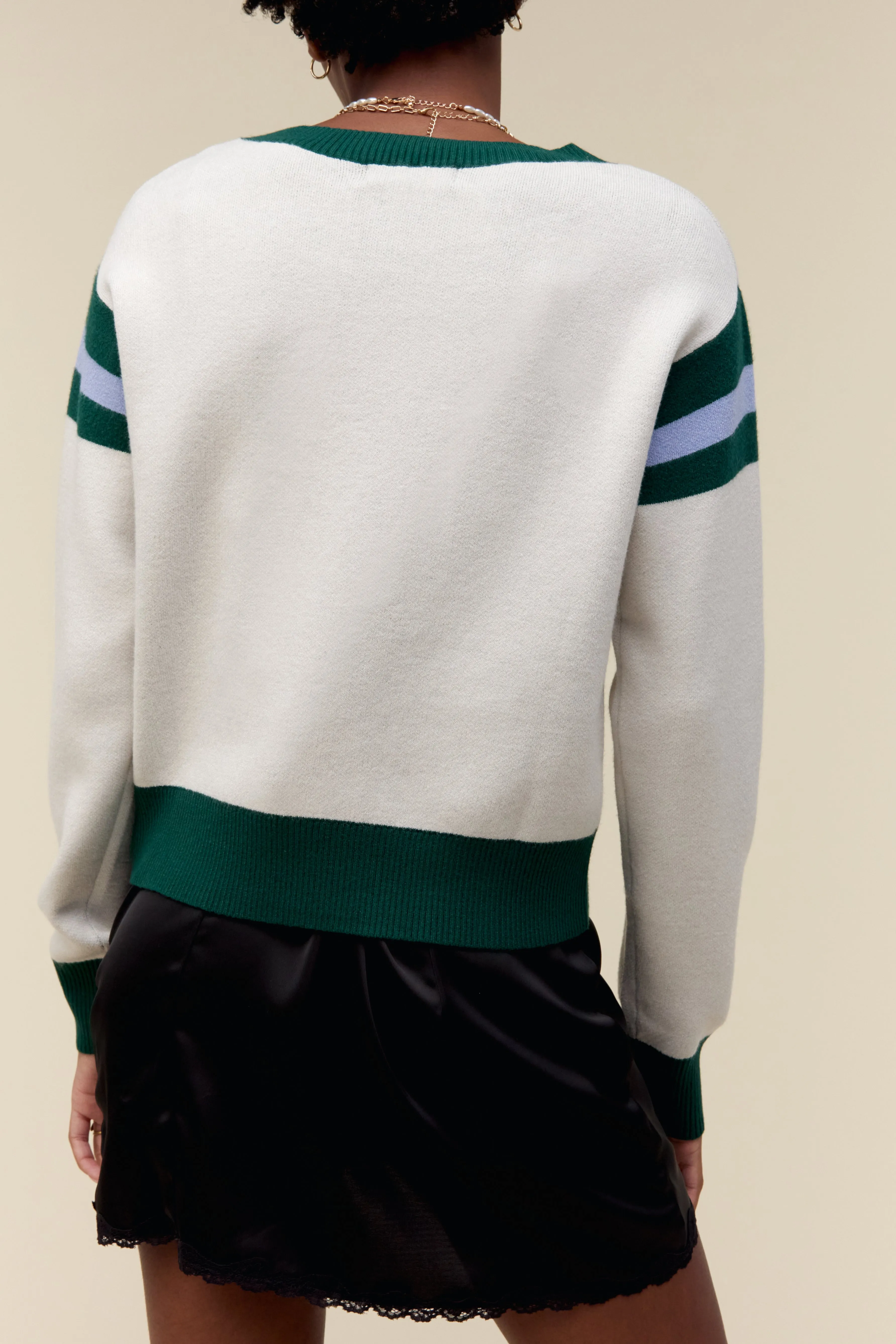 Pink Floyd Scattered Text Knit Pullover in Ivory sold by Daydreamer product image thumbnail 4