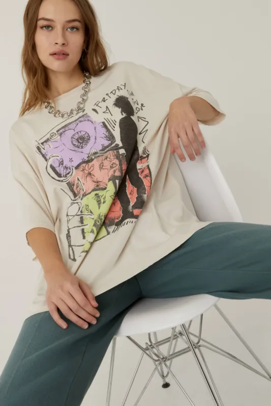 The Cure Friday I'm In Love OS Tee sold by Daydreamer
