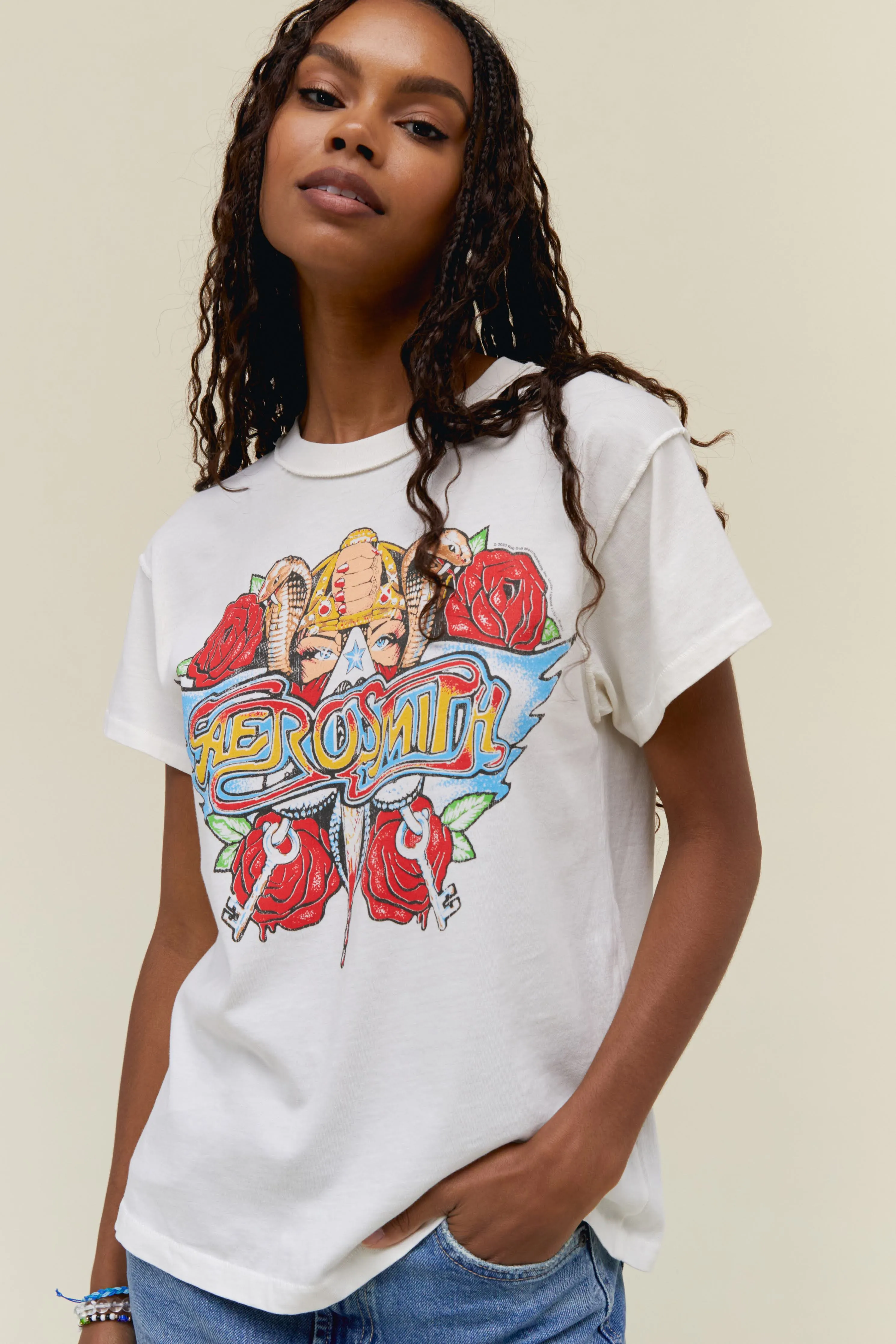 Aerosmith Permanent Vacation Reverse Tour Tee sold by Daydreamer