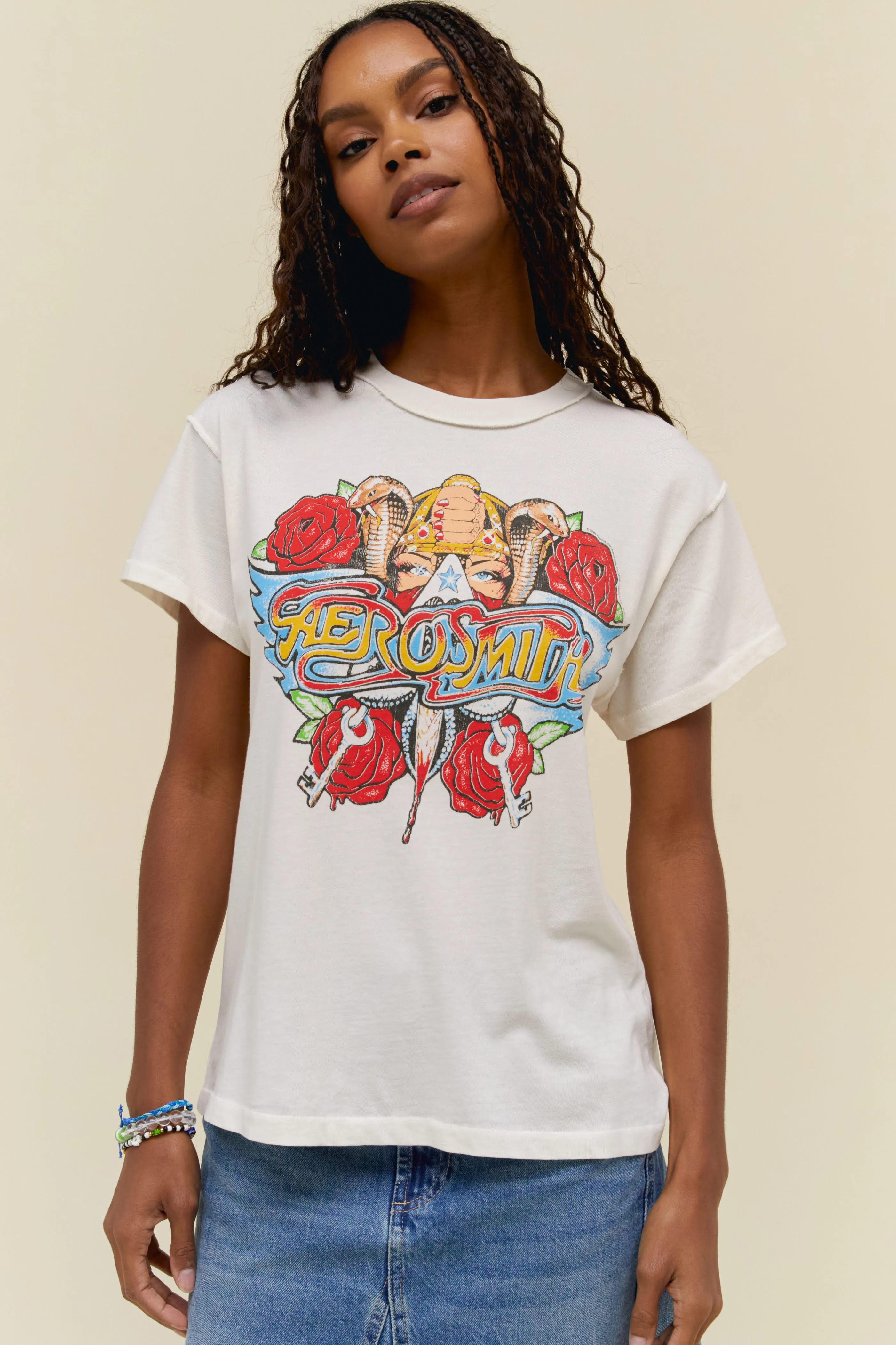Aerosmith Permanent Vacation Reverse Tour Tee sold by Daydreamer product image thumbnail 3