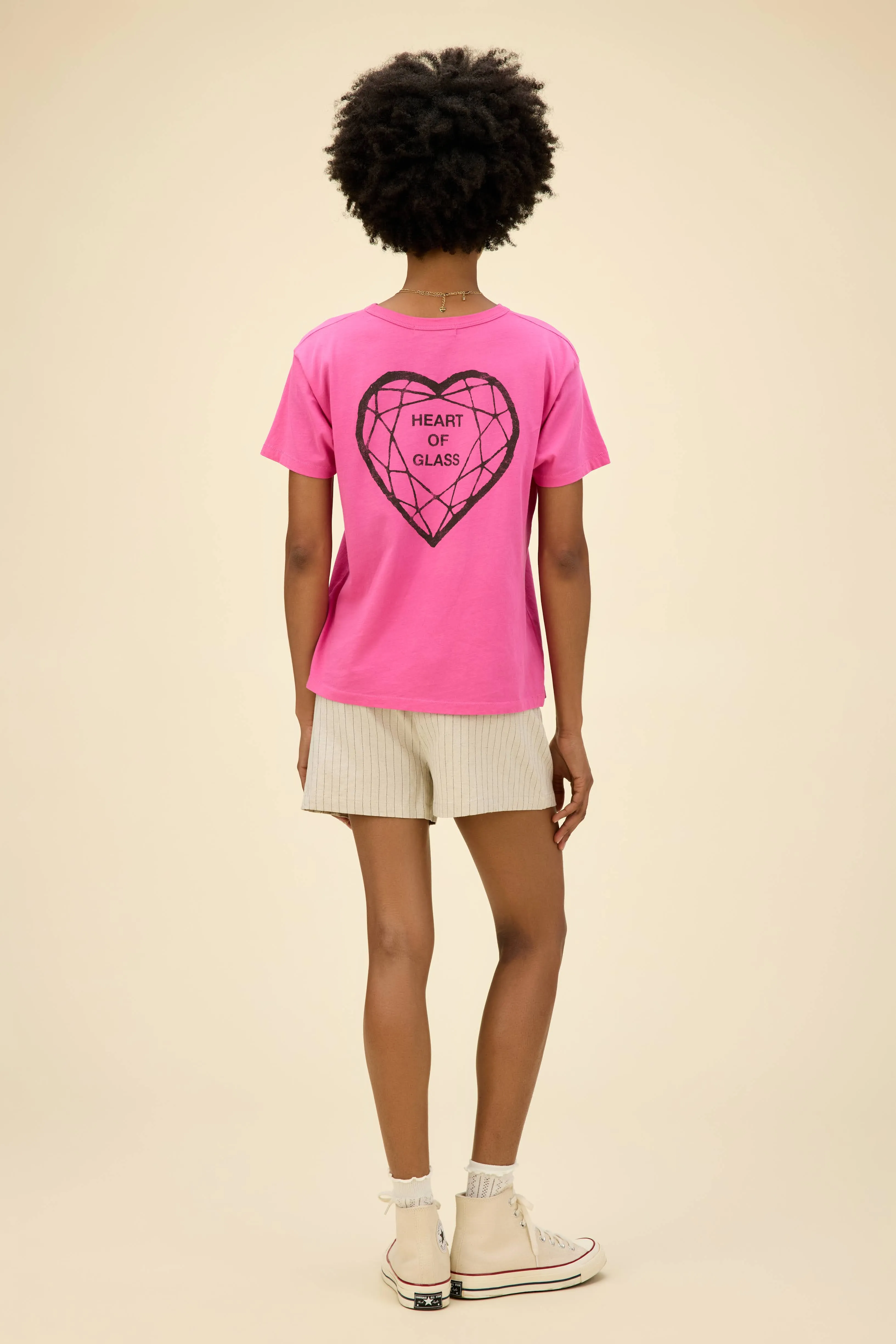 Blondie Heart of Glass Flyer Ringer Tee sold by Daydreamer product image thumbnail 2